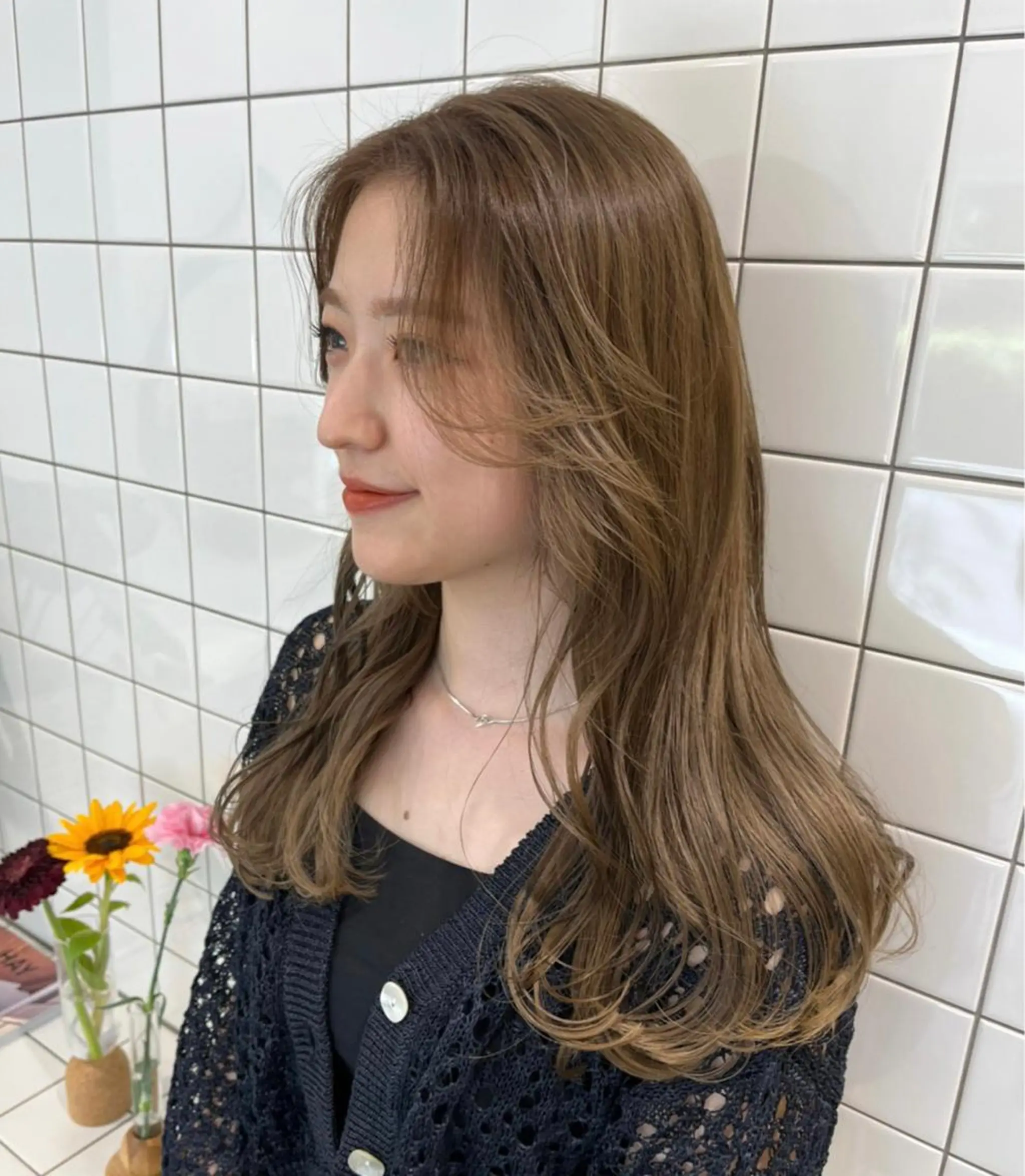 セミロング カラー toko / ブリーチなしカラーのヘアスタイル