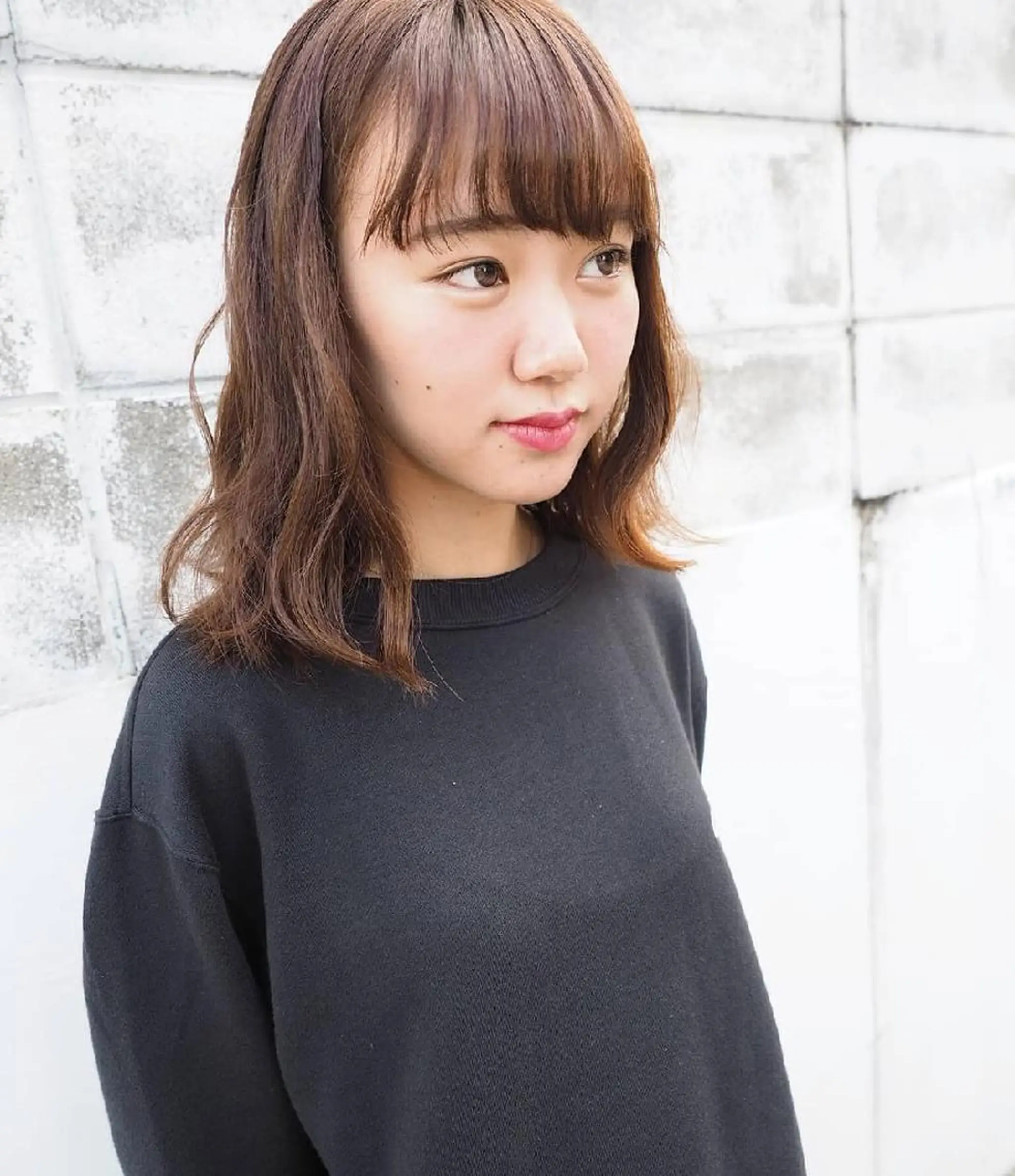 セミロング ボブ キノシタ ナオユキのヘアスタイル