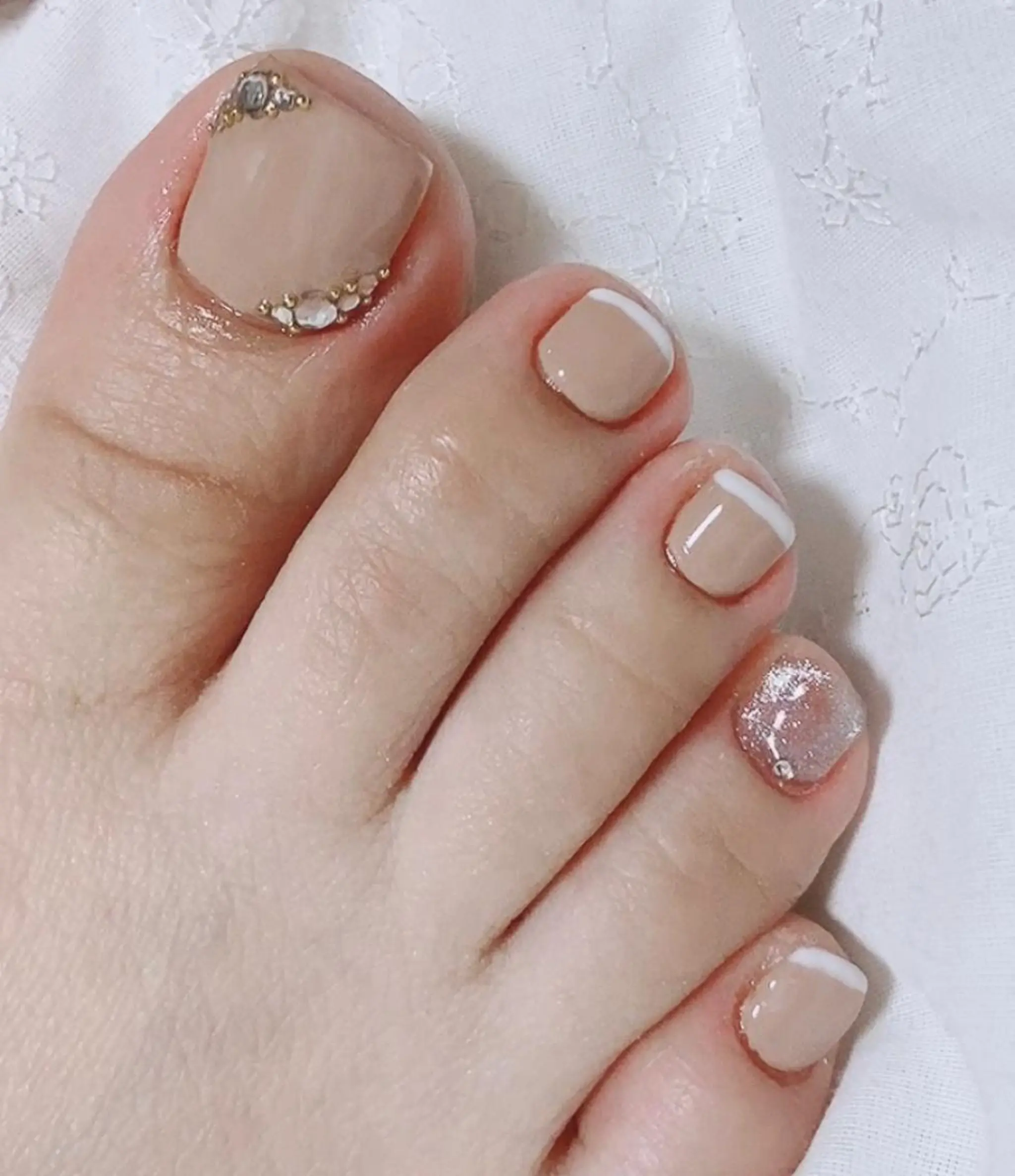 ネイル フットネイル フレンチネイル HandSnail自宅サロン所属・HandSnail 座間自宅ネイルサロンのネイルデザイン