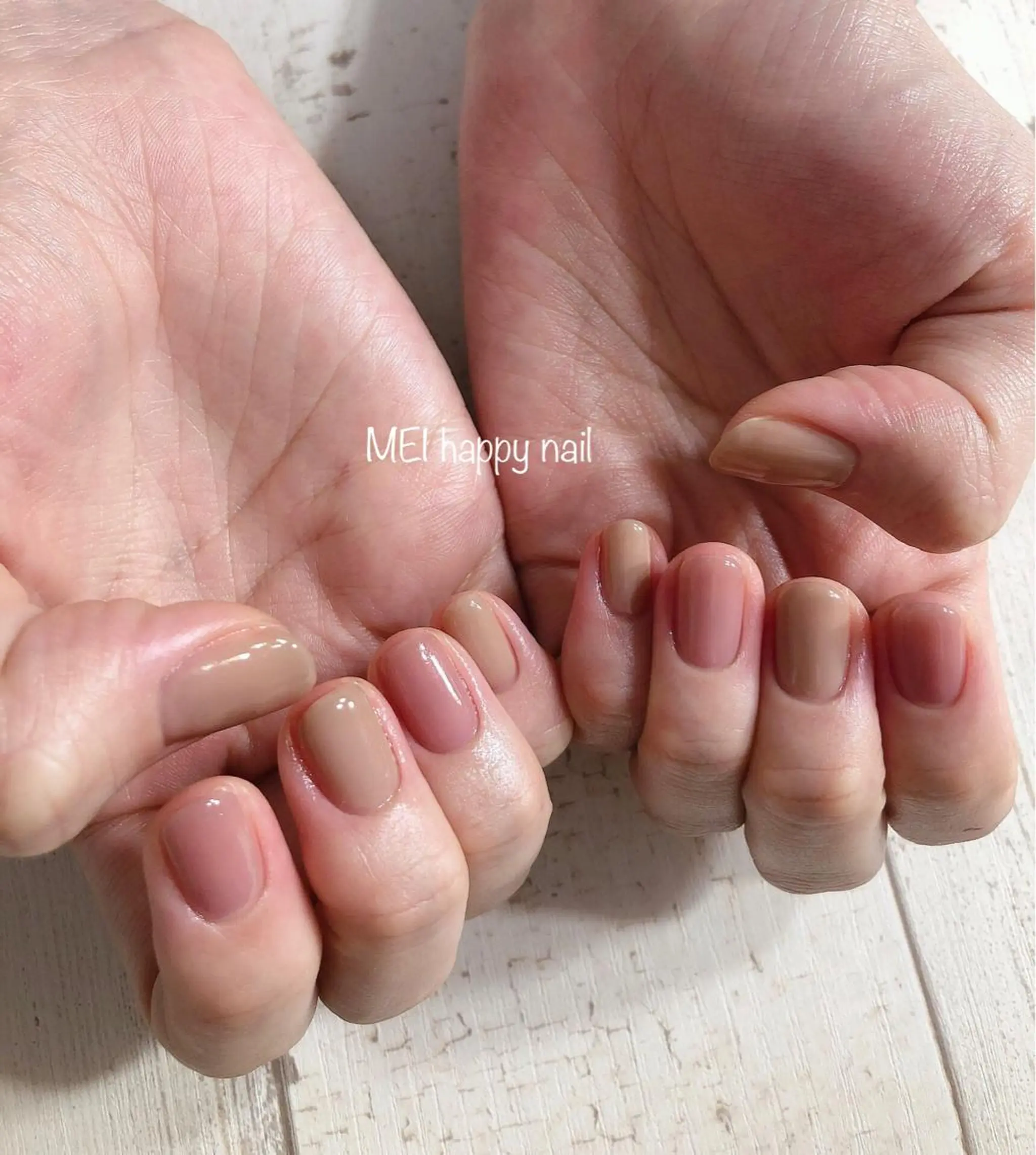 ネイル 北浦和 自爪育成ケアのネイルデザイン