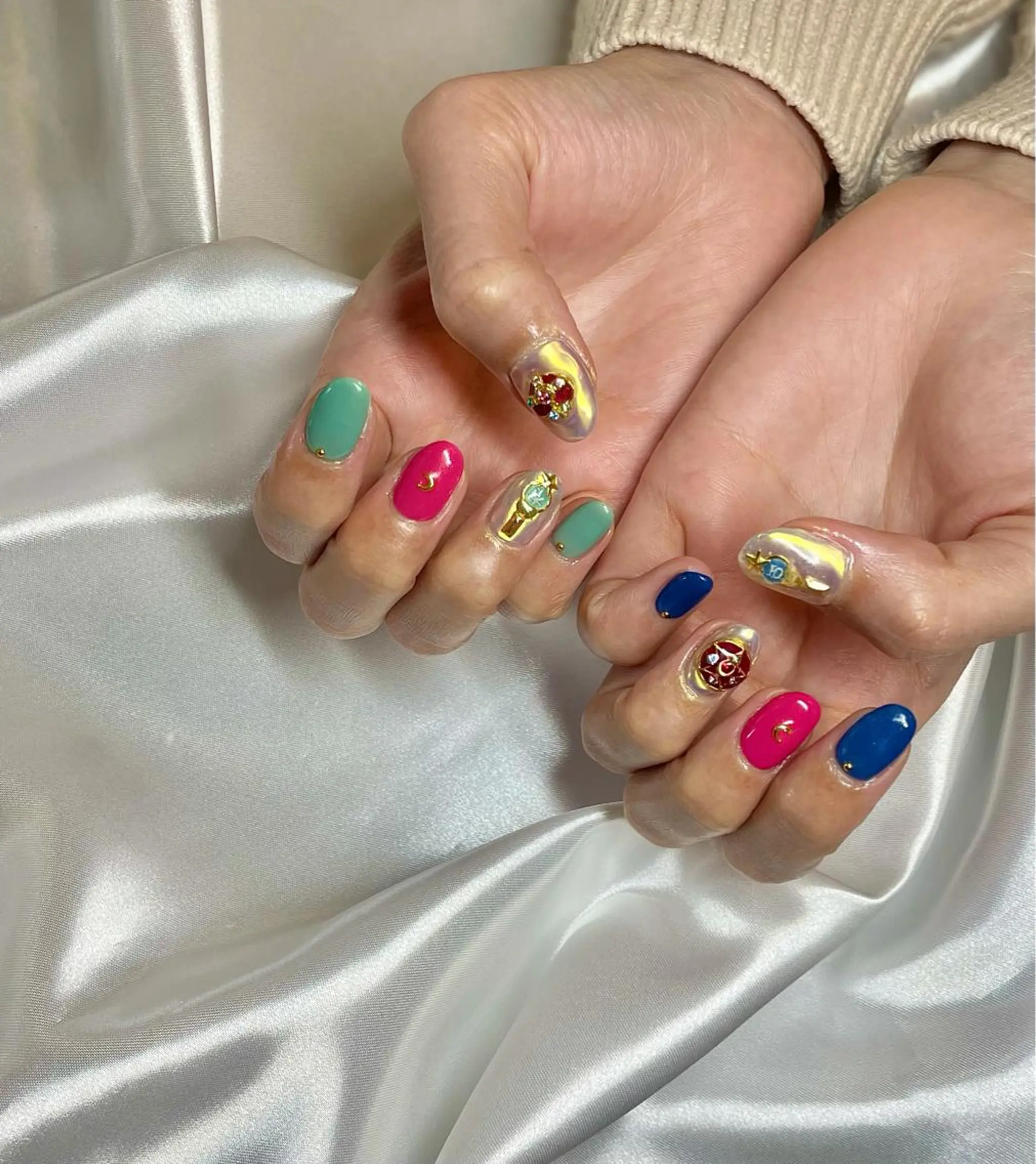ショート カラー パーマ ヘアアレンジ メンズ キッズ ネイル マツエク・マツパ nail&eye Aoのマツエク・マツパデザイン