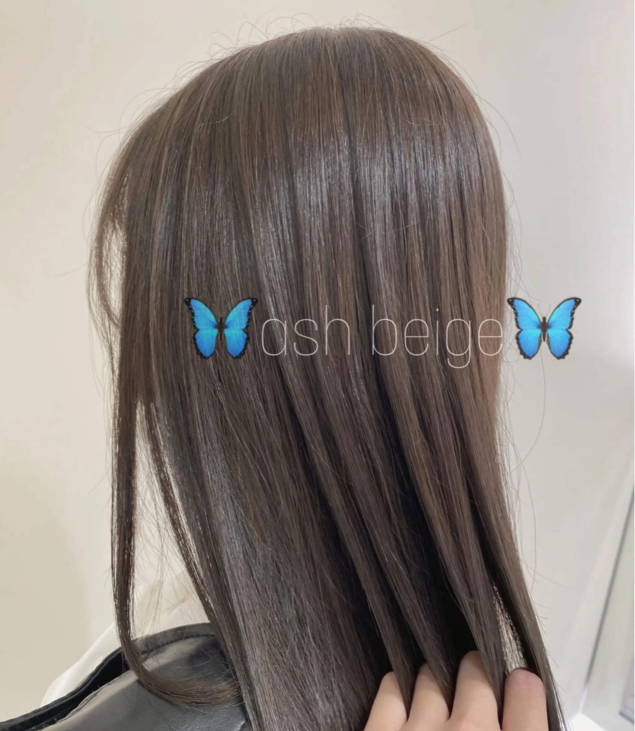 セミロング カラー 銀座メンズ専門🖤 小島奈々のヘアスタイル