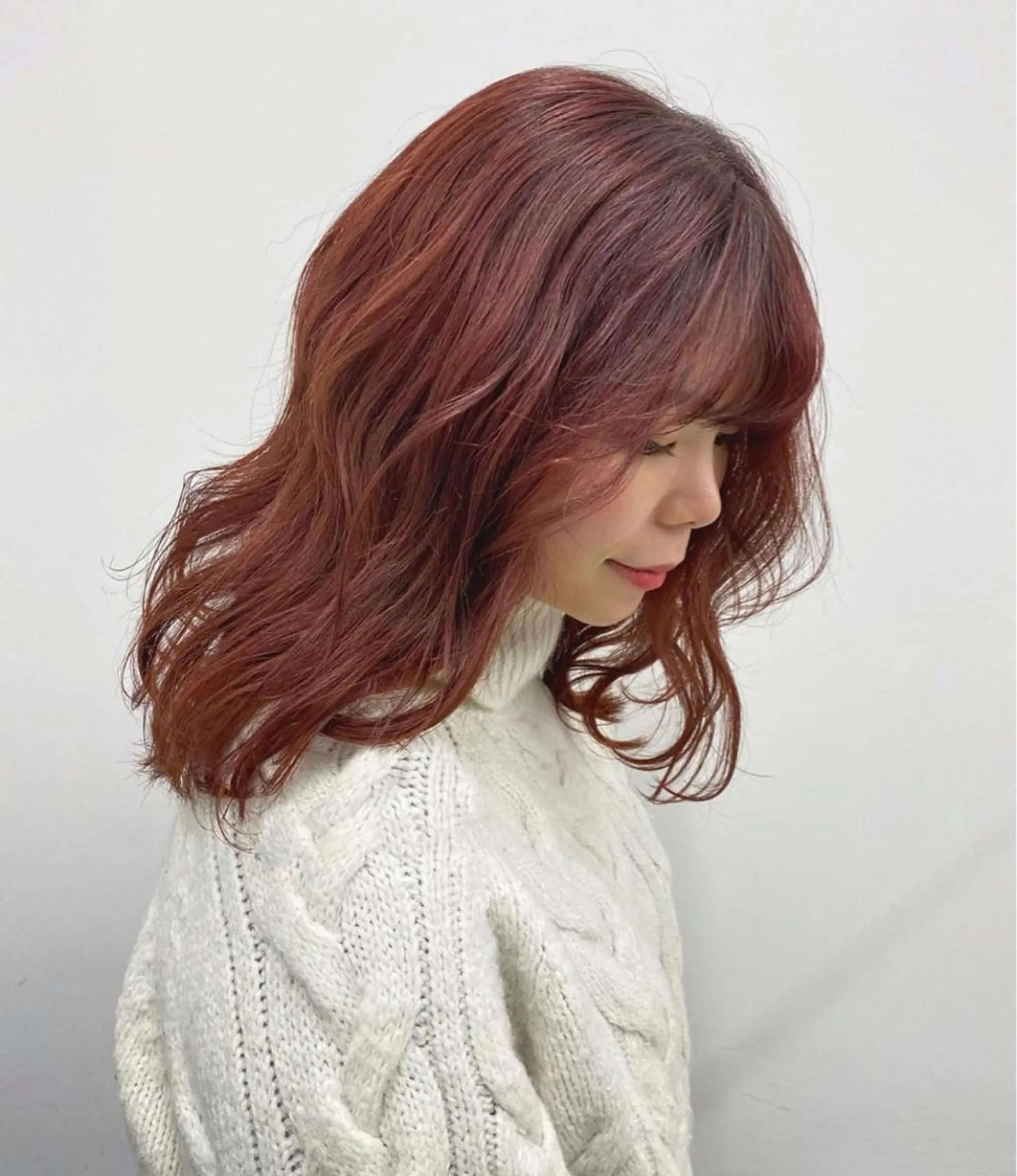 セミロング カラー ピンクカラー momo所属・メンズヘアメイク 🩵Mayuki🩵のヘアスタイル