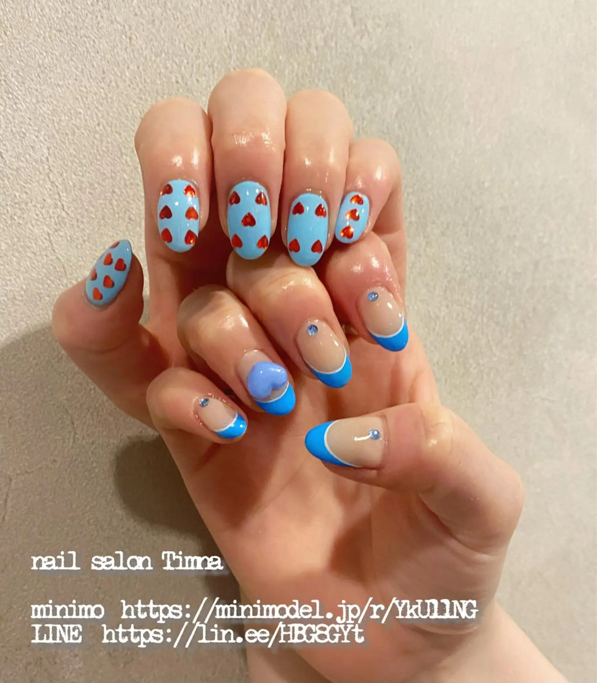 ミディアム ハンドネイル NAILSALON 🍔Timna🍟のネイルデザイン