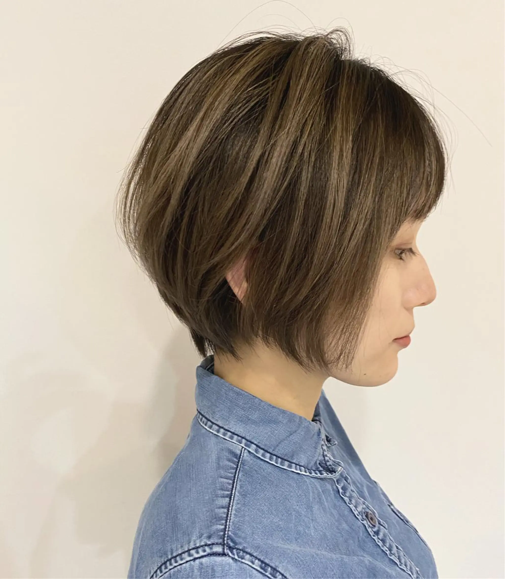 ショート カラー くびれヘア ショートヘア 上村 良一のヘアスタイル