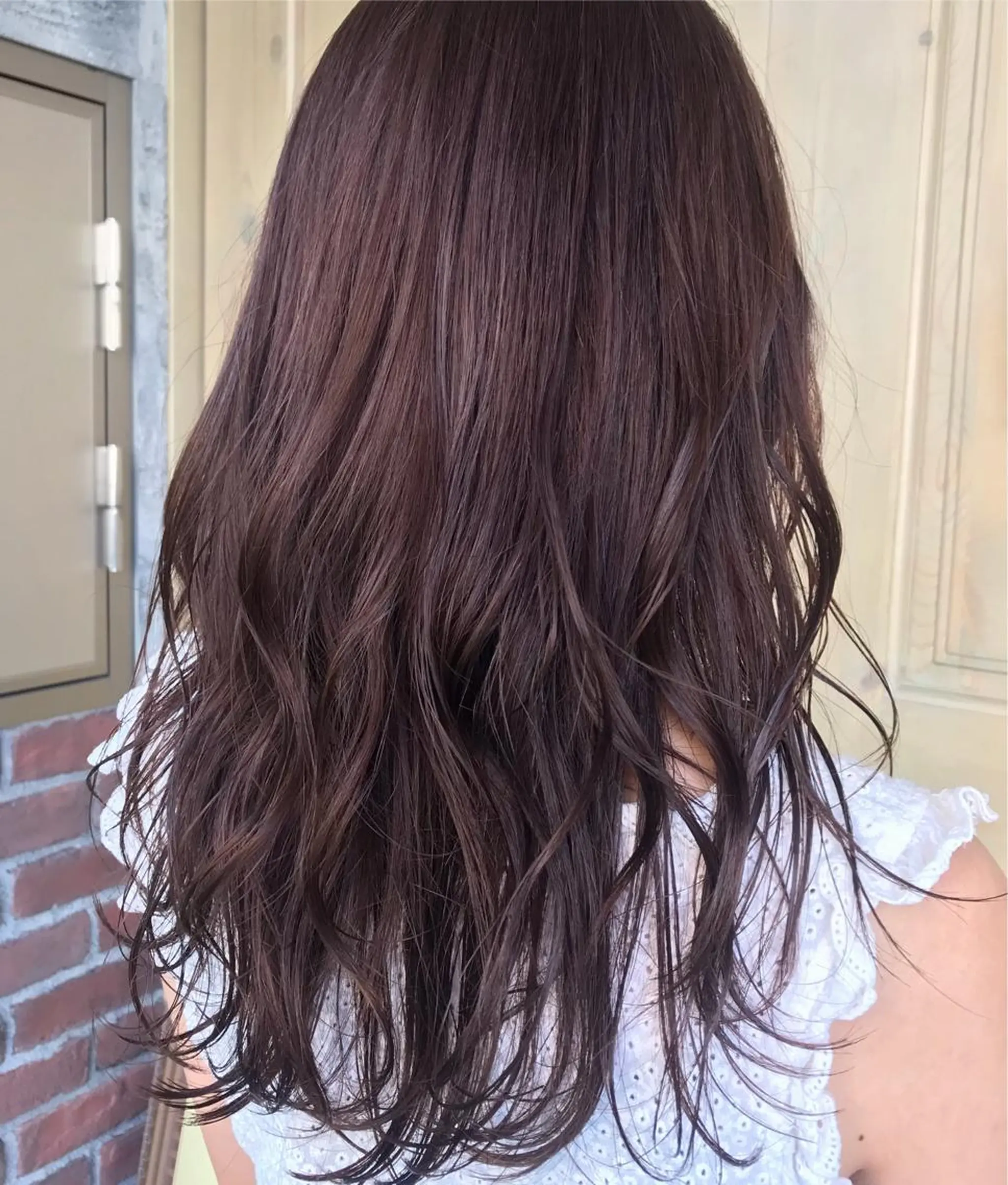 ロング カラー ピンクカラー バイオレットカラー カット ヘアカラー トリートメント tocolaso 柏所属・レイヤーカット/ 根本瑠実のヘアスタイル