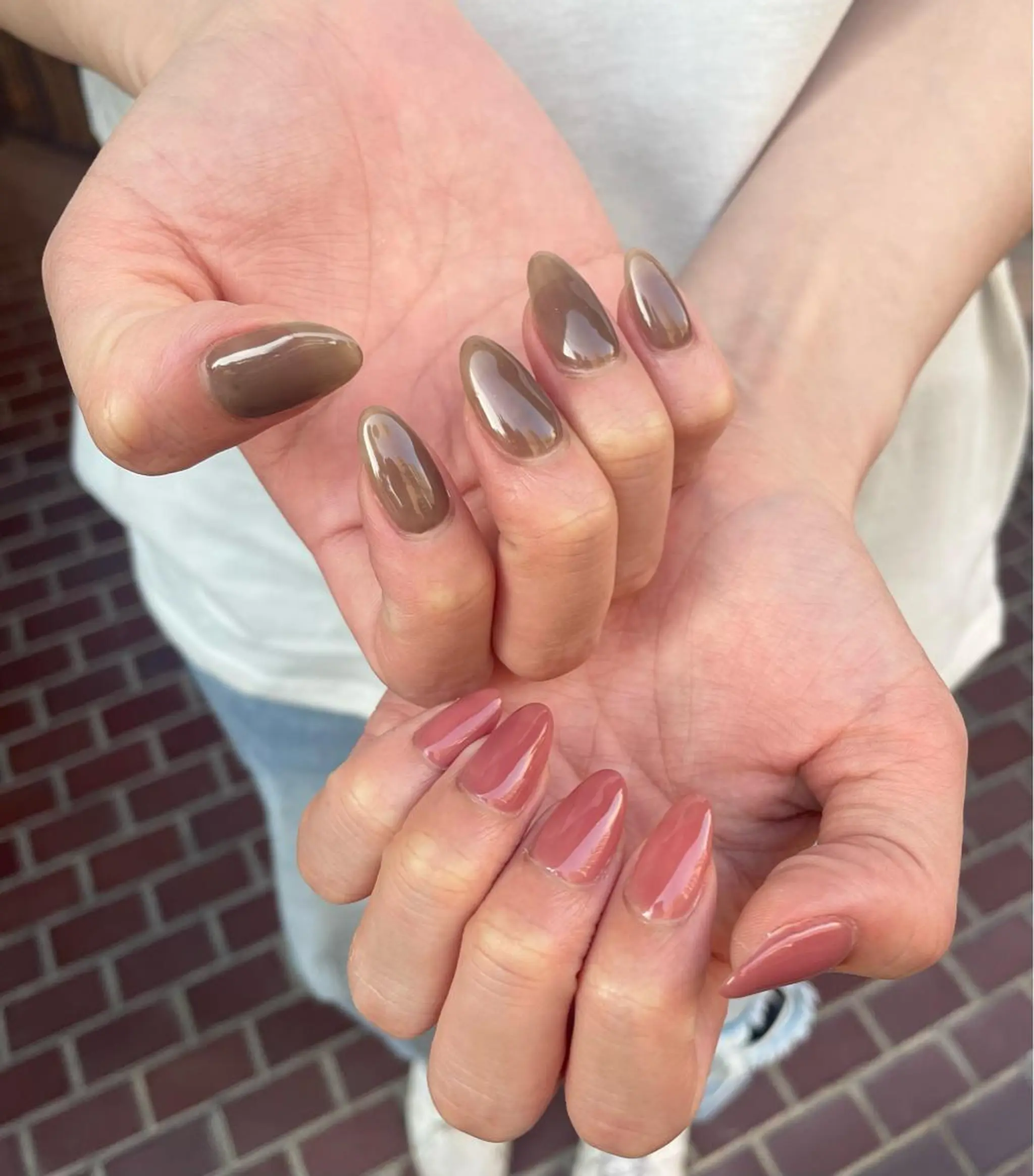 ネイル ワンカラーネイル favori 金山 前田のネイルデザイン