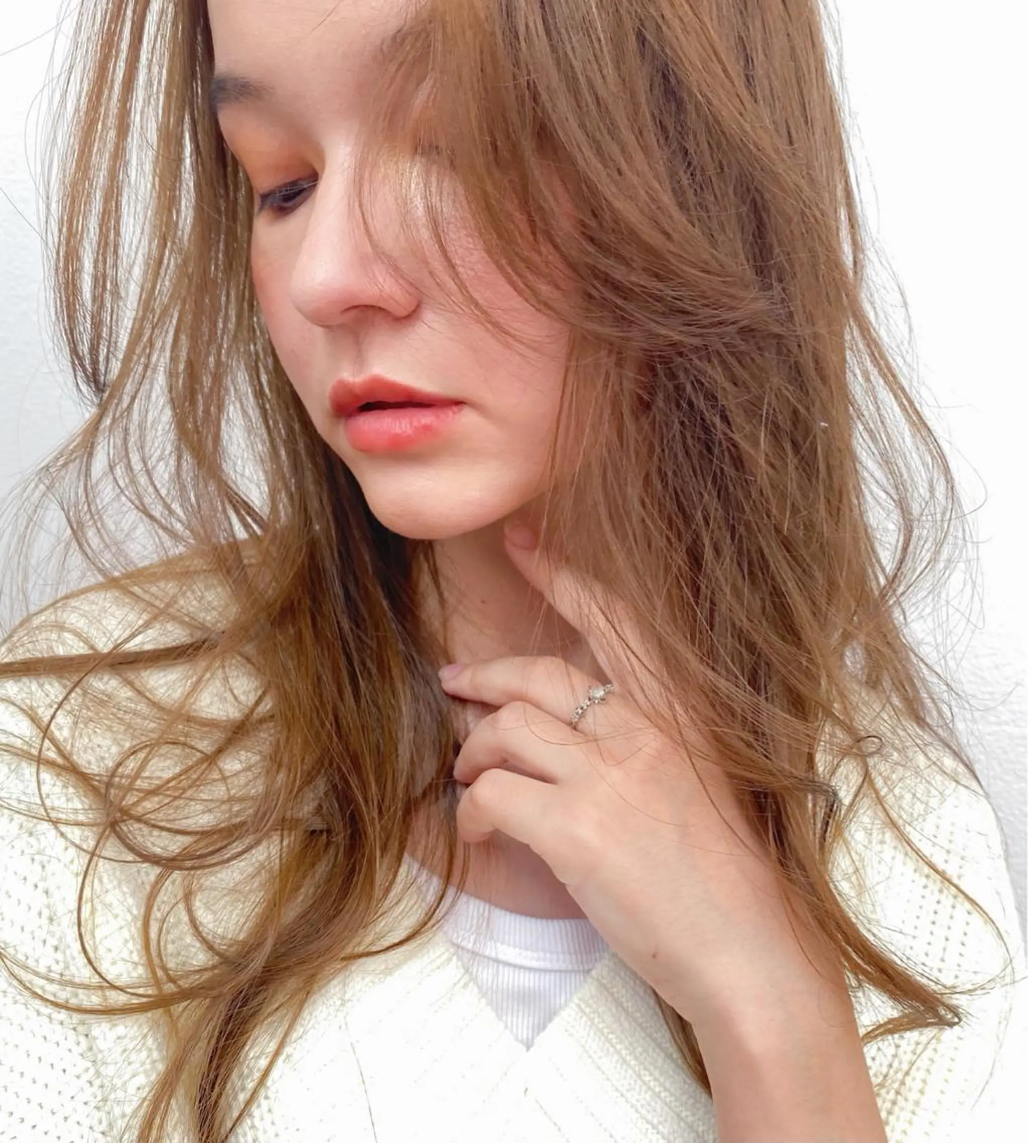 ロング カラー パーマ ヘアアレンジ メンズ キッズ ネイル マツエク・マツパ モリモト サナのヘアスタイル