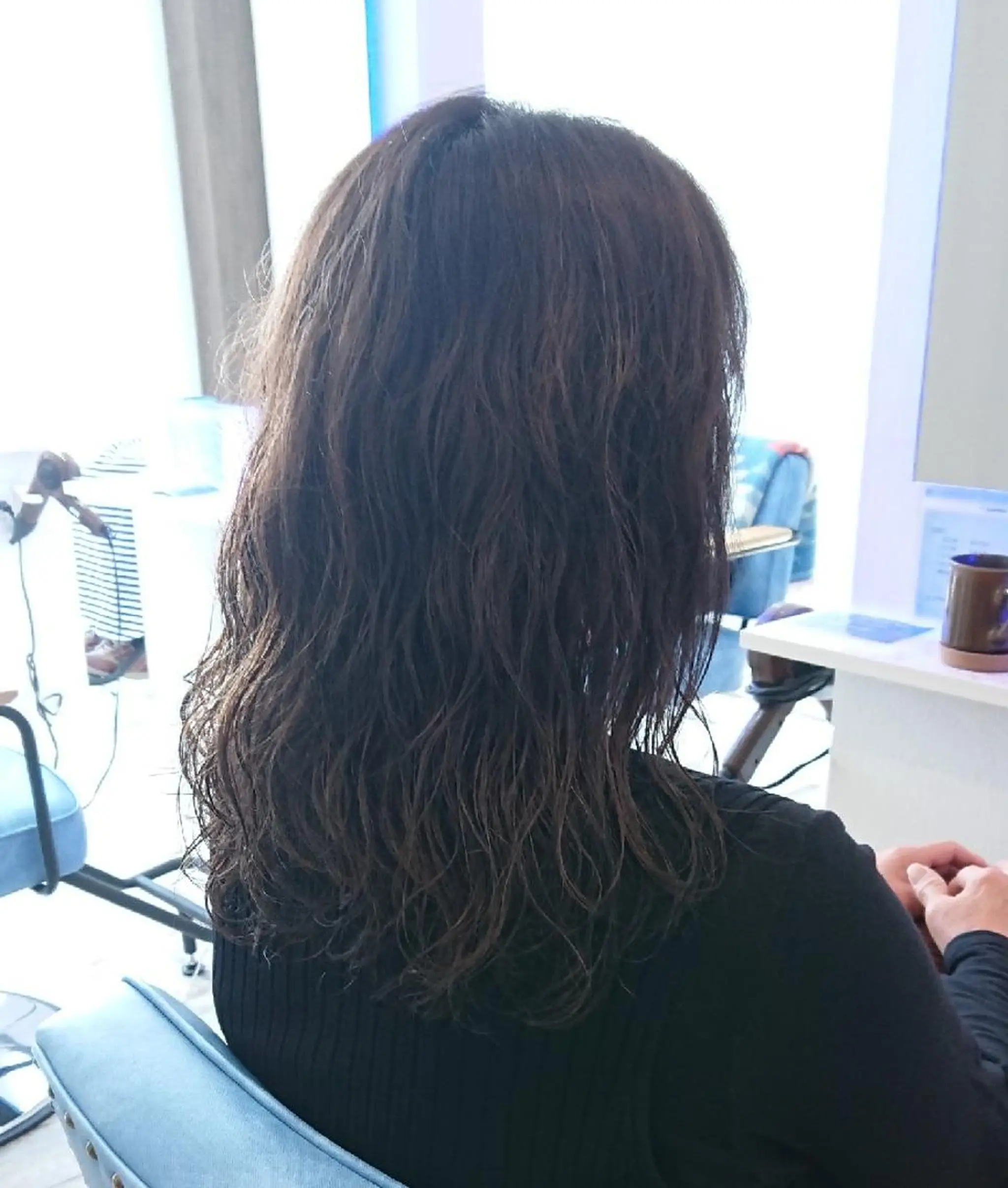 セミロング カラー パーマ ヘアアレンジ 小林 伸行のヘアスタイル