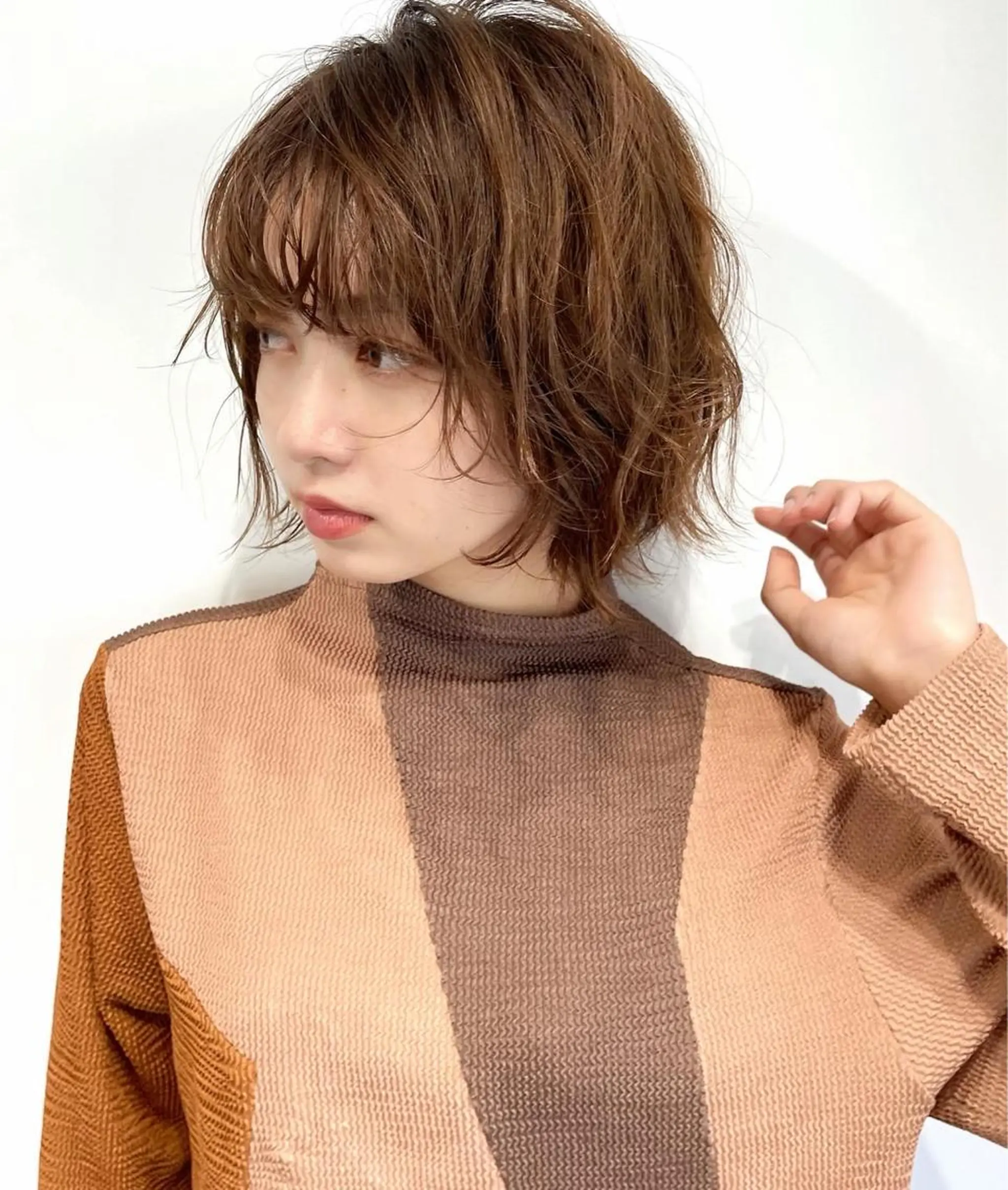 ミディアム カラー パーマ ヘアアレンジ ミディアムパーマ くせ毛 レイヤーカット ヘアカラー トリートメント ヘッドスパ 〽️magico/ ウルフDaiki〽️のヘアスタイル