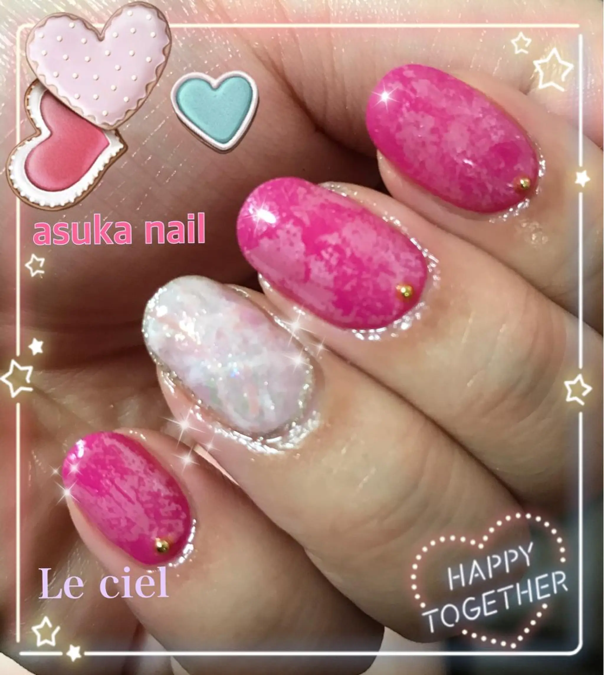 ネイル ピンク Le ciel所属・asuka nailのネイルデザイン
