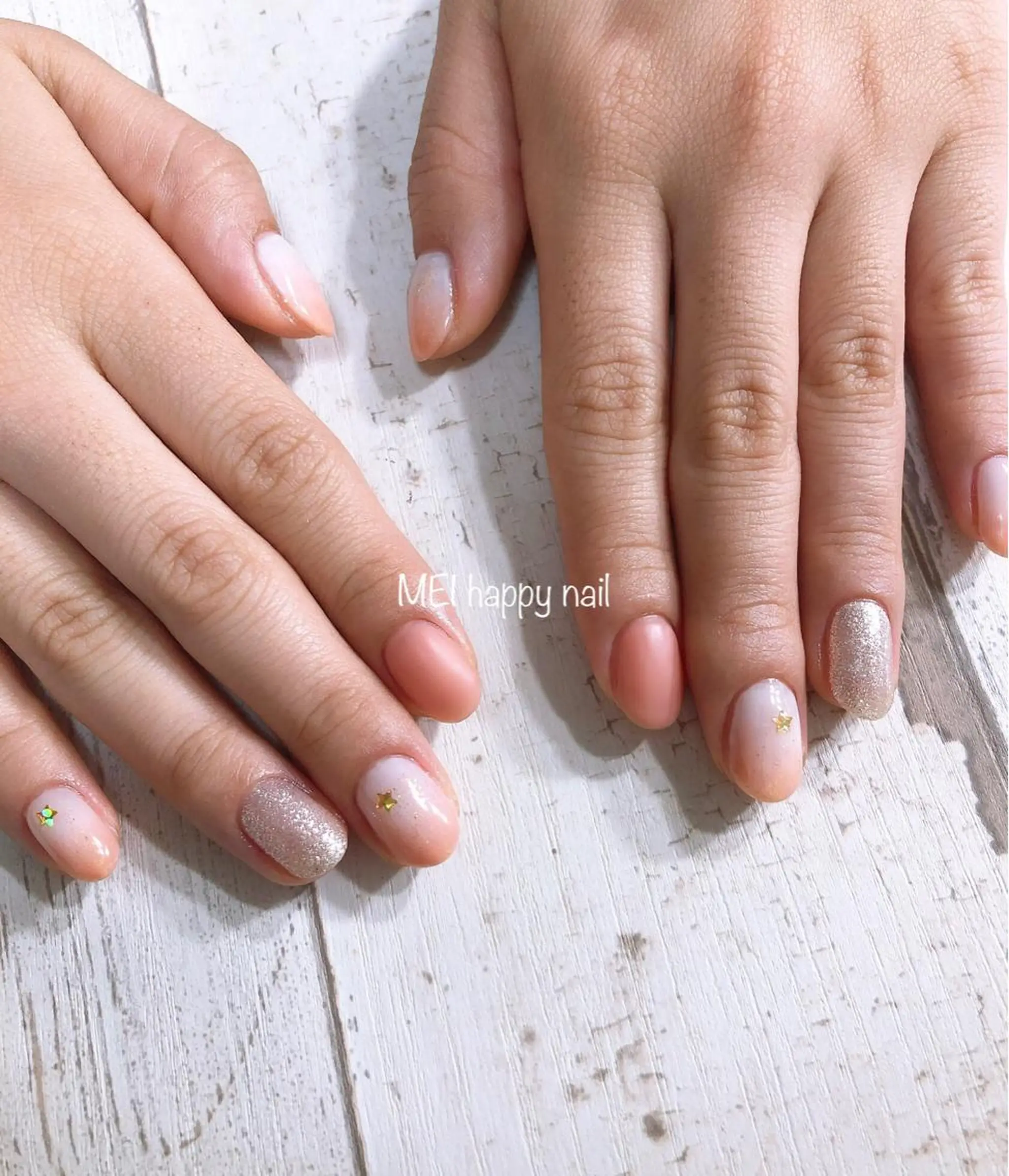 ネイル ジェルネイル ニュアンスネイル パラジェル シンプルネイル 北浦和 自爪育成ケアのネイルデザイン