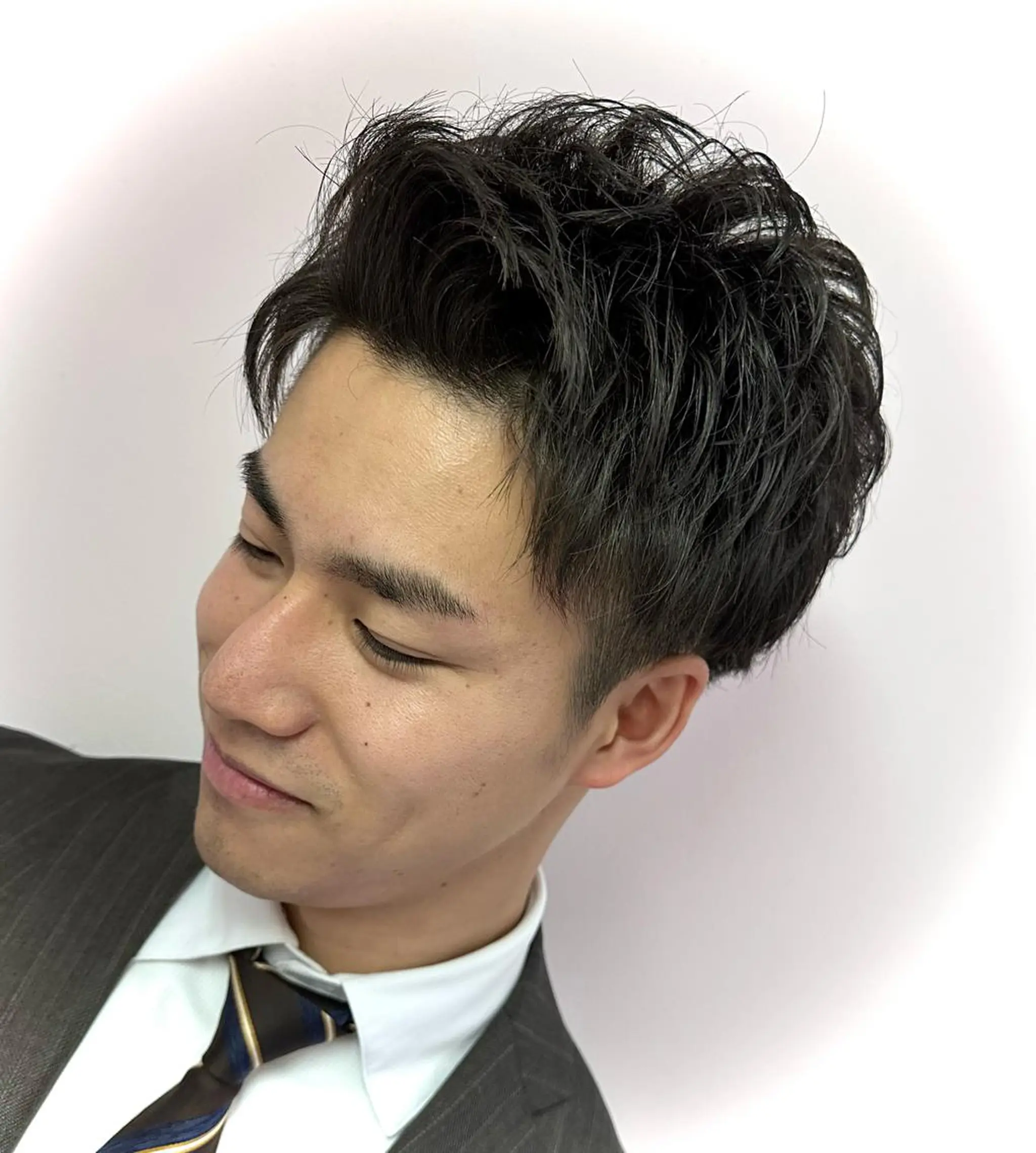 ミディアム パーマ メンズ ミディアムパーマ メンズパーマ 横浜 カット全般 大槻のヘアスタイル