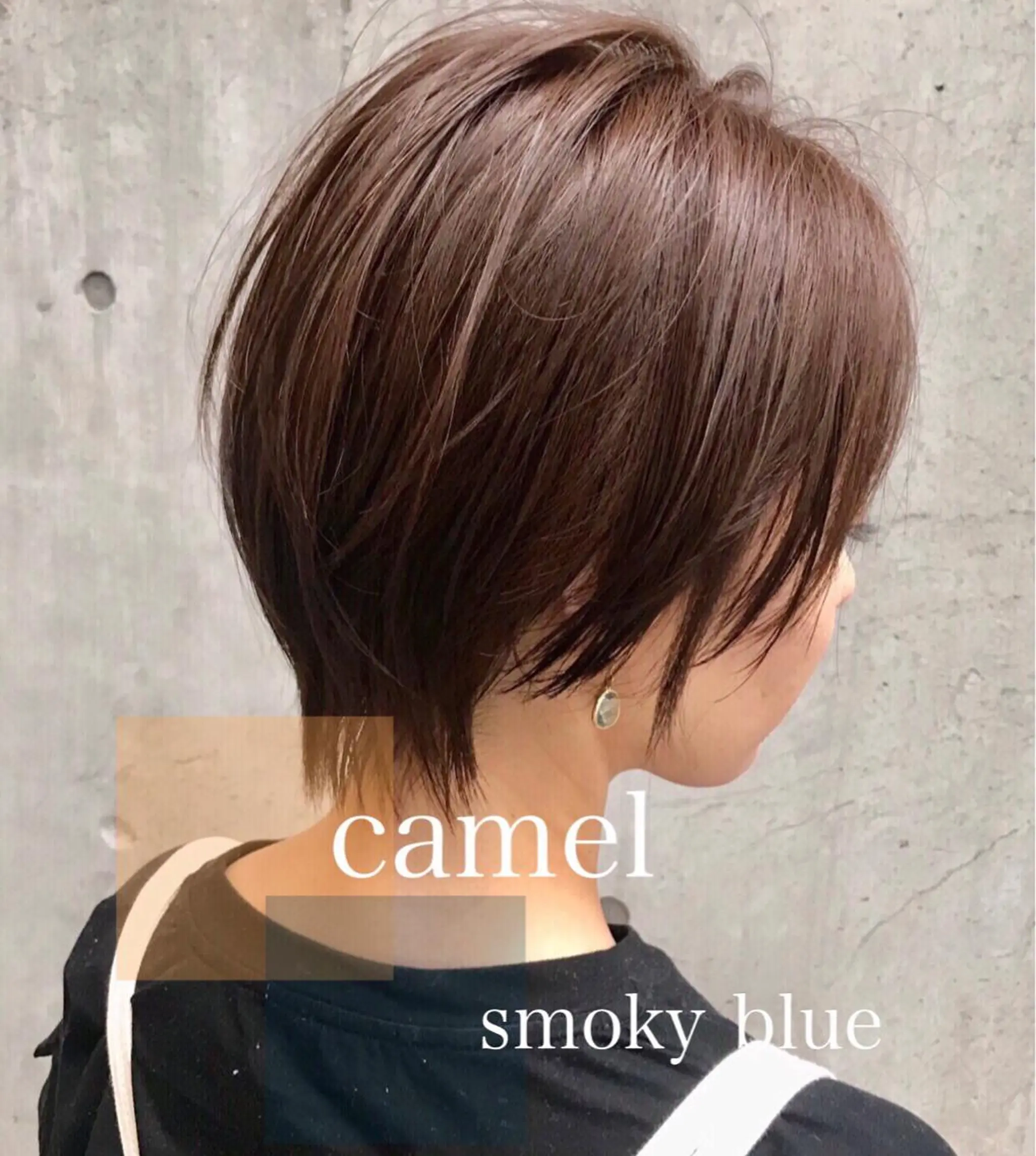 ショート カラー アッシュ ベージュカラー ブルーカラー グレージュ ハイトーンカラー カット ヘアカラー DX  SHARE  SALON 　SHIBUYA所属・AKI アキのヘアスタイル
