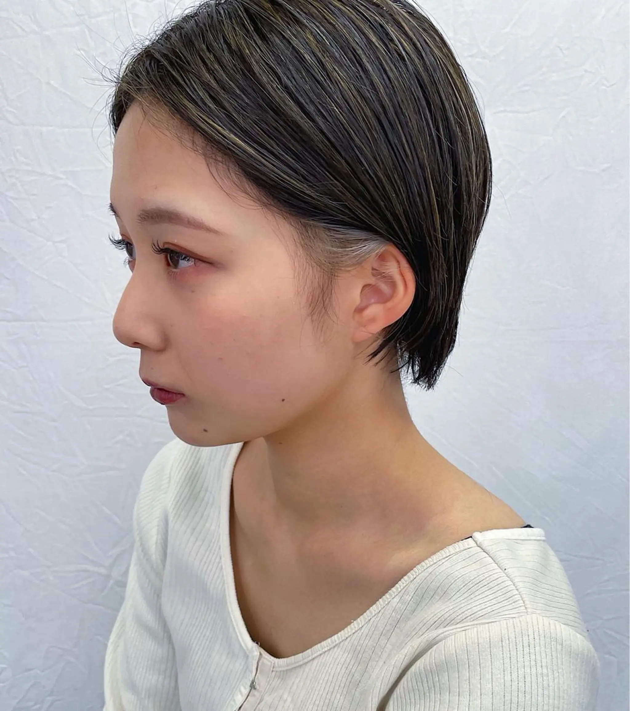 ショート カラー ハイライトカラー ハイライト ショートヘア Kouta/似合わせ /パーマ/カラーのヘアスタイル