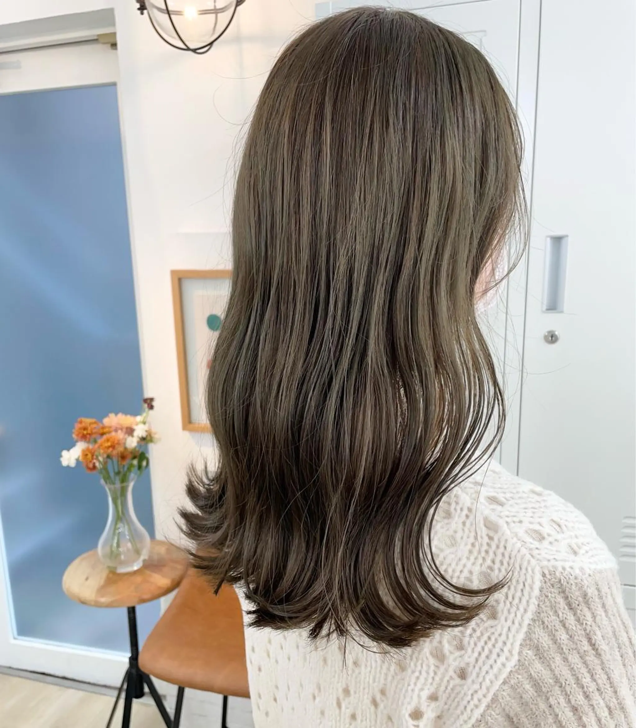 セミロング ヘアカラー トリートメント 🌼たけや みのり🌿のヘアスタイル