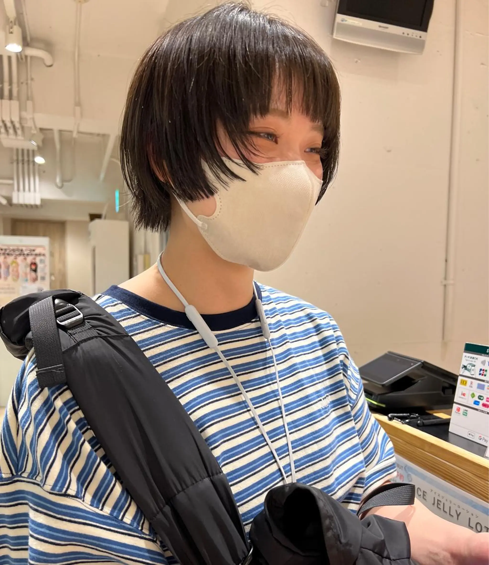 ショート カラー 顔周りカット 伸ばしかけ カット ヘアカラー トリートメント 🌿ショート🌿 パーマ🌿淳平のヘアスタイル