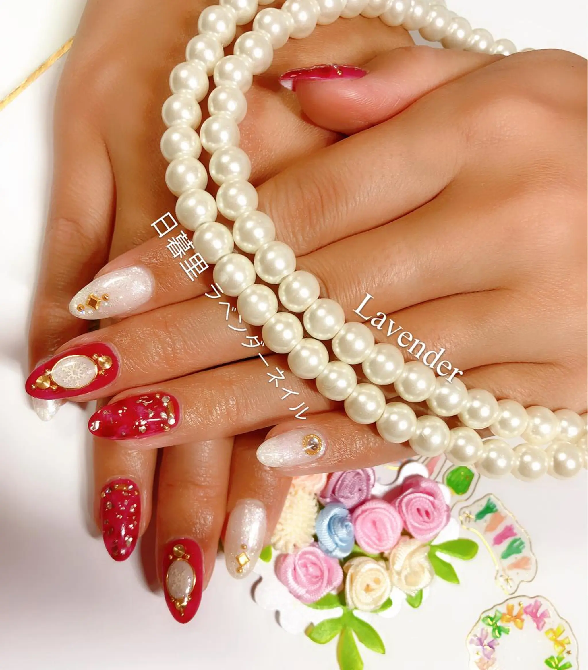 ネイル ラベンダー💖日暮里 ルル💖ネイルのネイルデザイン