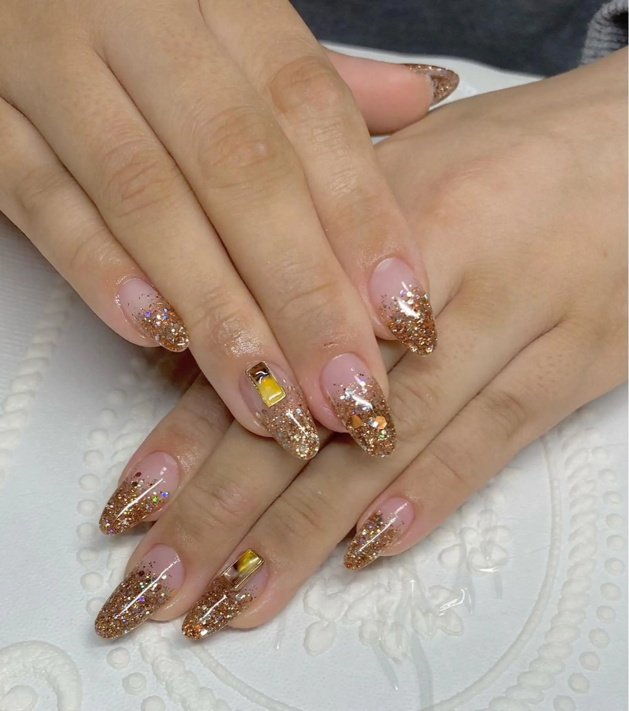 セミロング ハンドネイル lune nail_2017のその他イメージ