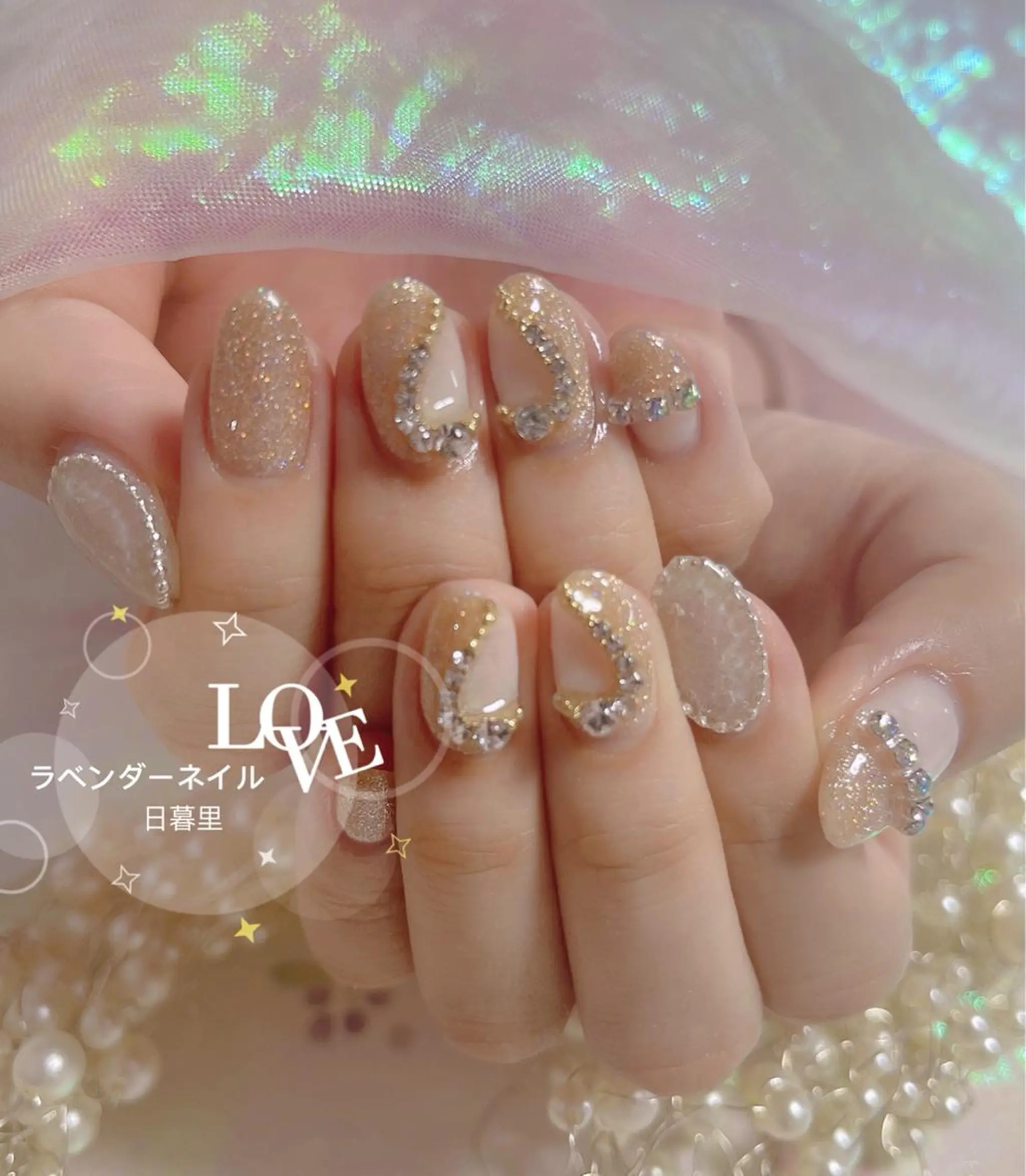 ネイル ラベンダー💖日暮里 ルル💖ネイルのネイルデザイン