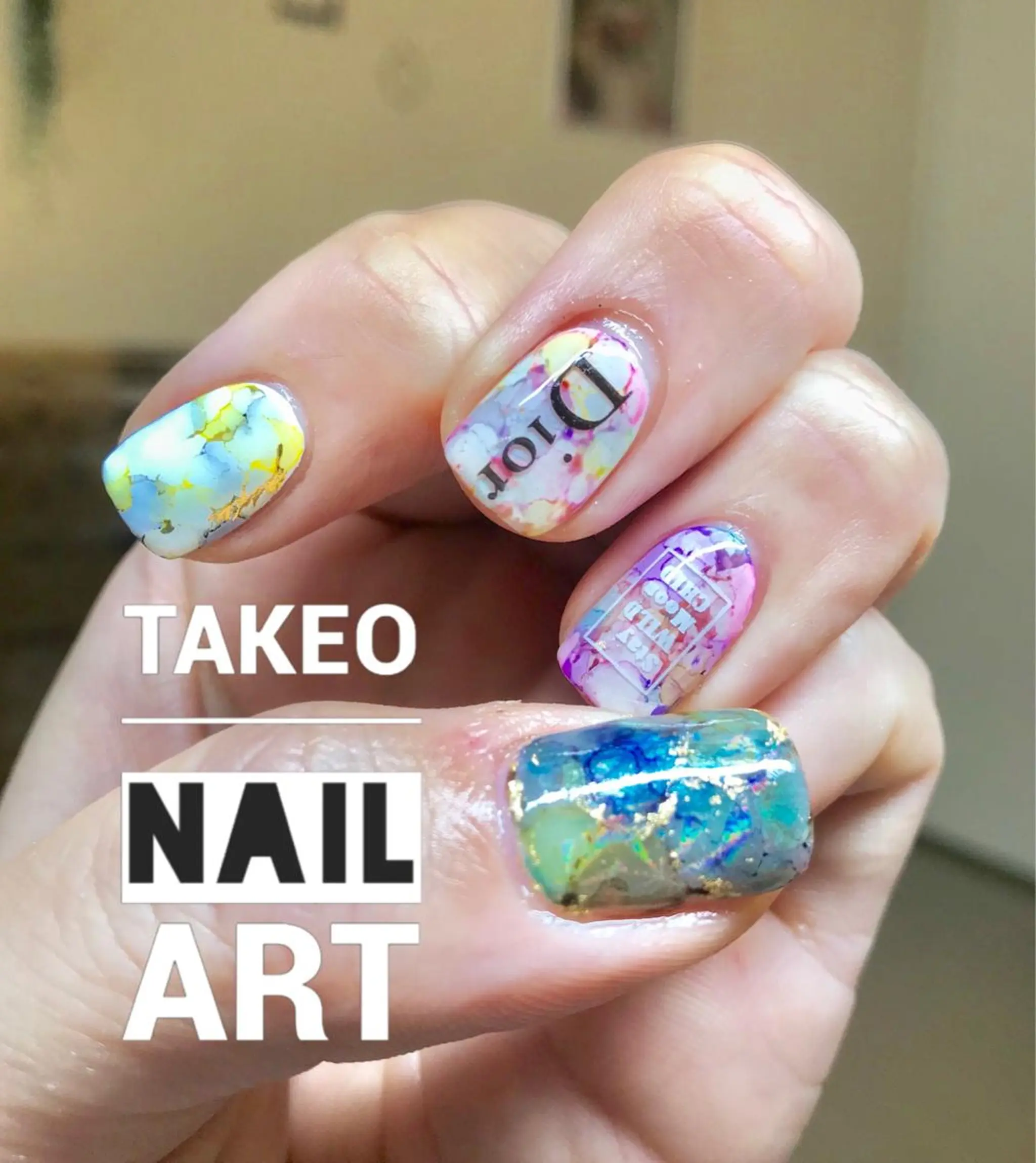 ショート ネイル ニュアンスネイル nail&eye Aoのマツエク・マツパデザイン