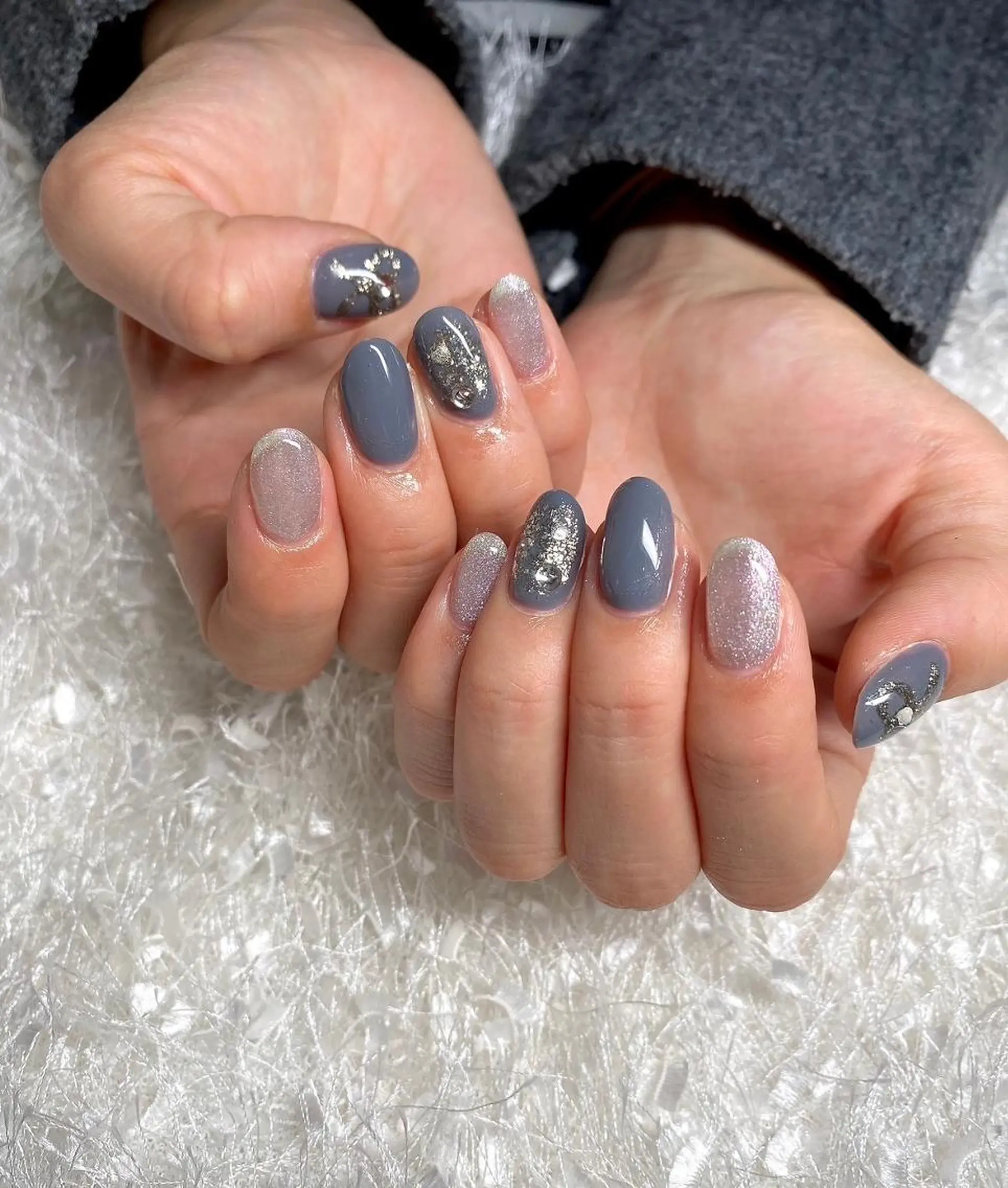 ネイル 長さ出し フレンチネイル ジェルネイル グラデーション 韓国ネイル ハンドネイル Nail&eye Belire 新宿のネイルデザイン