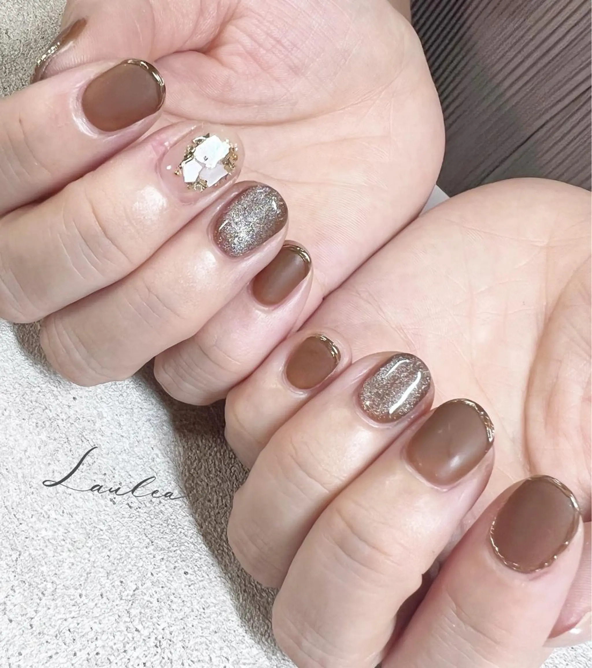 ネイル フットネイル 韓国ネイル ハンドネイル nail salon Lauleaのネイルデザイン