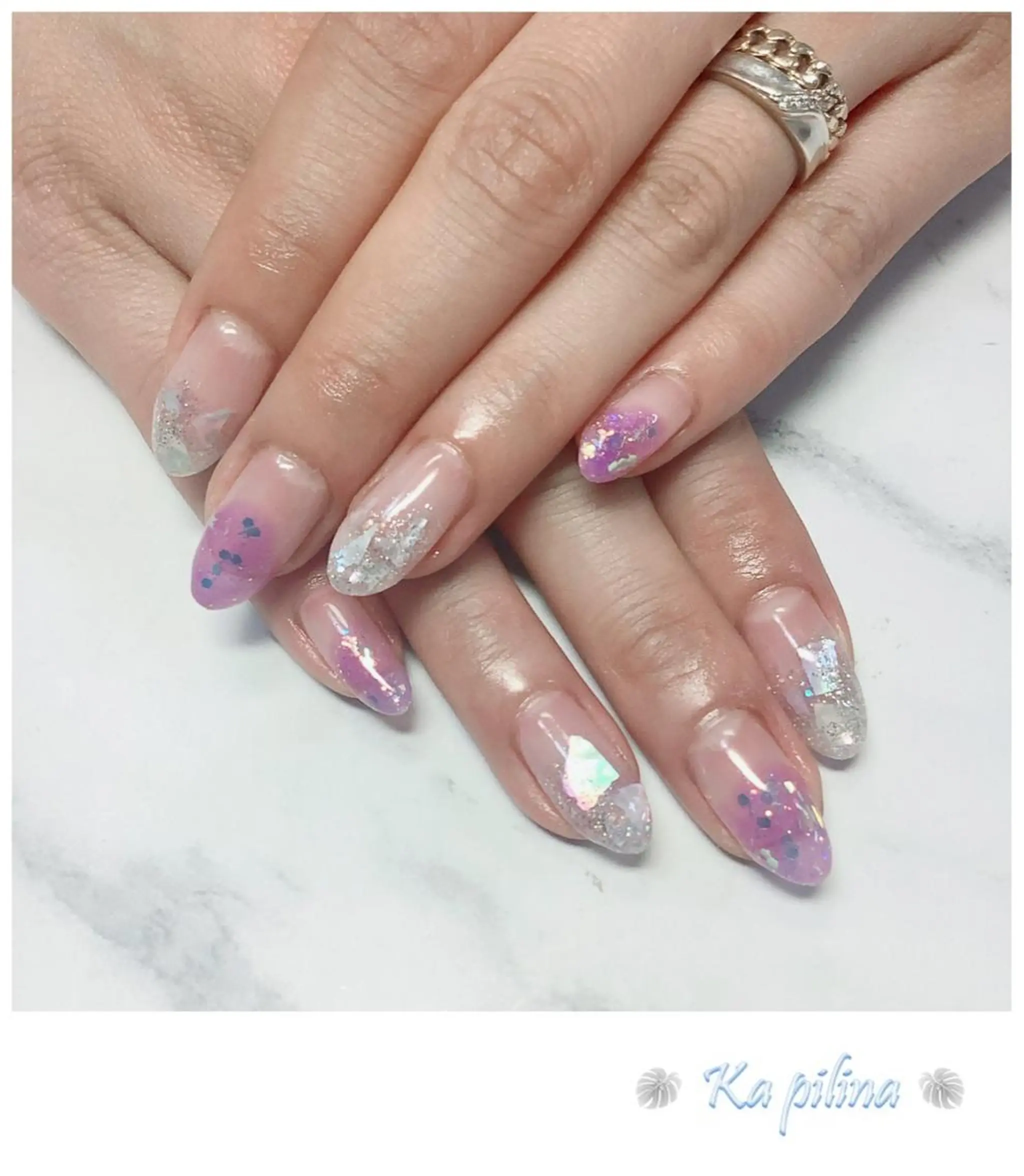 ネイル ニュアンスネイル Nail salon Ka pilinaのネイルデザイン