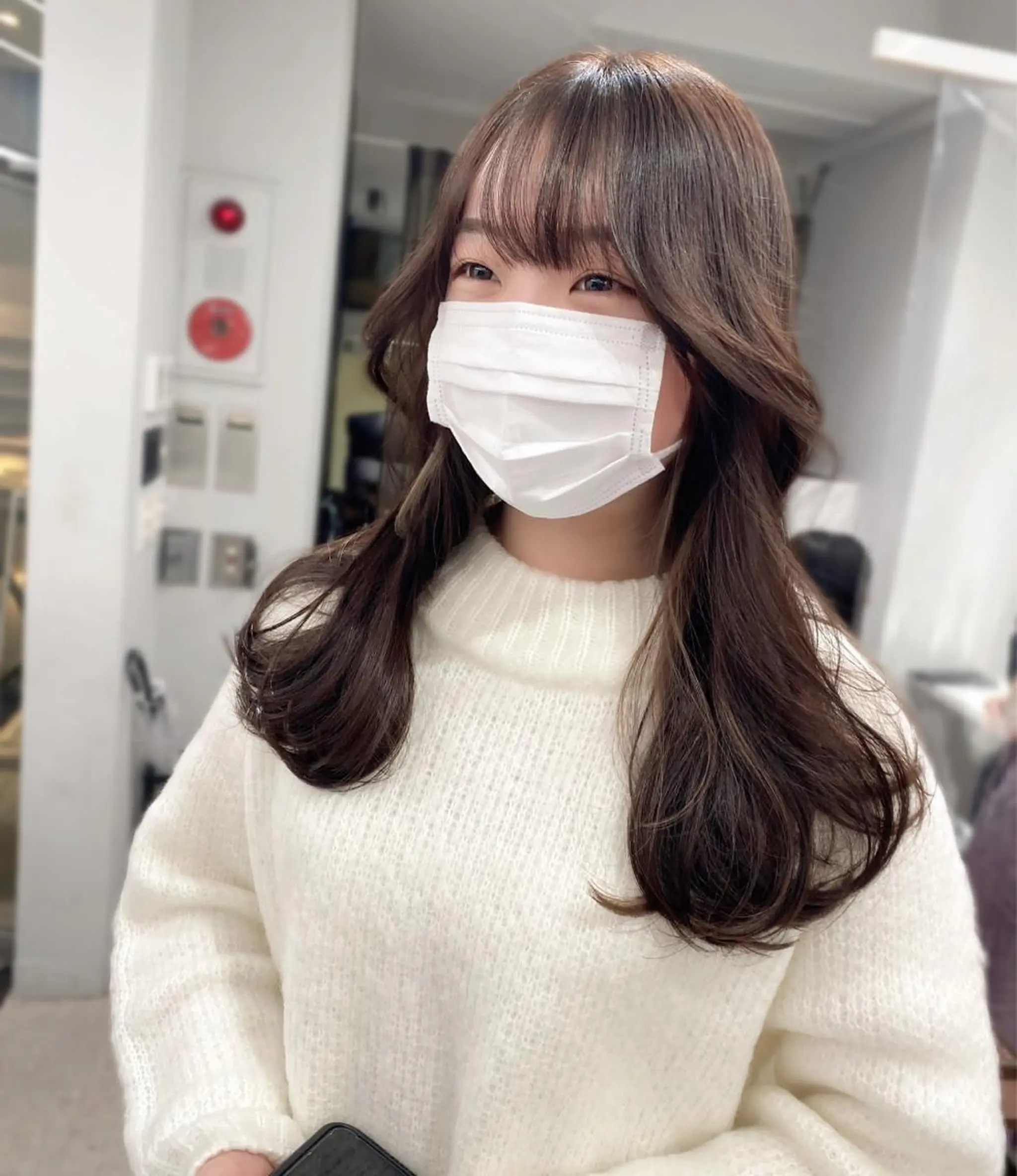 ロング 京都レイヤーカット/ 縮毛矯正/羽柴りくのヘアスタイル