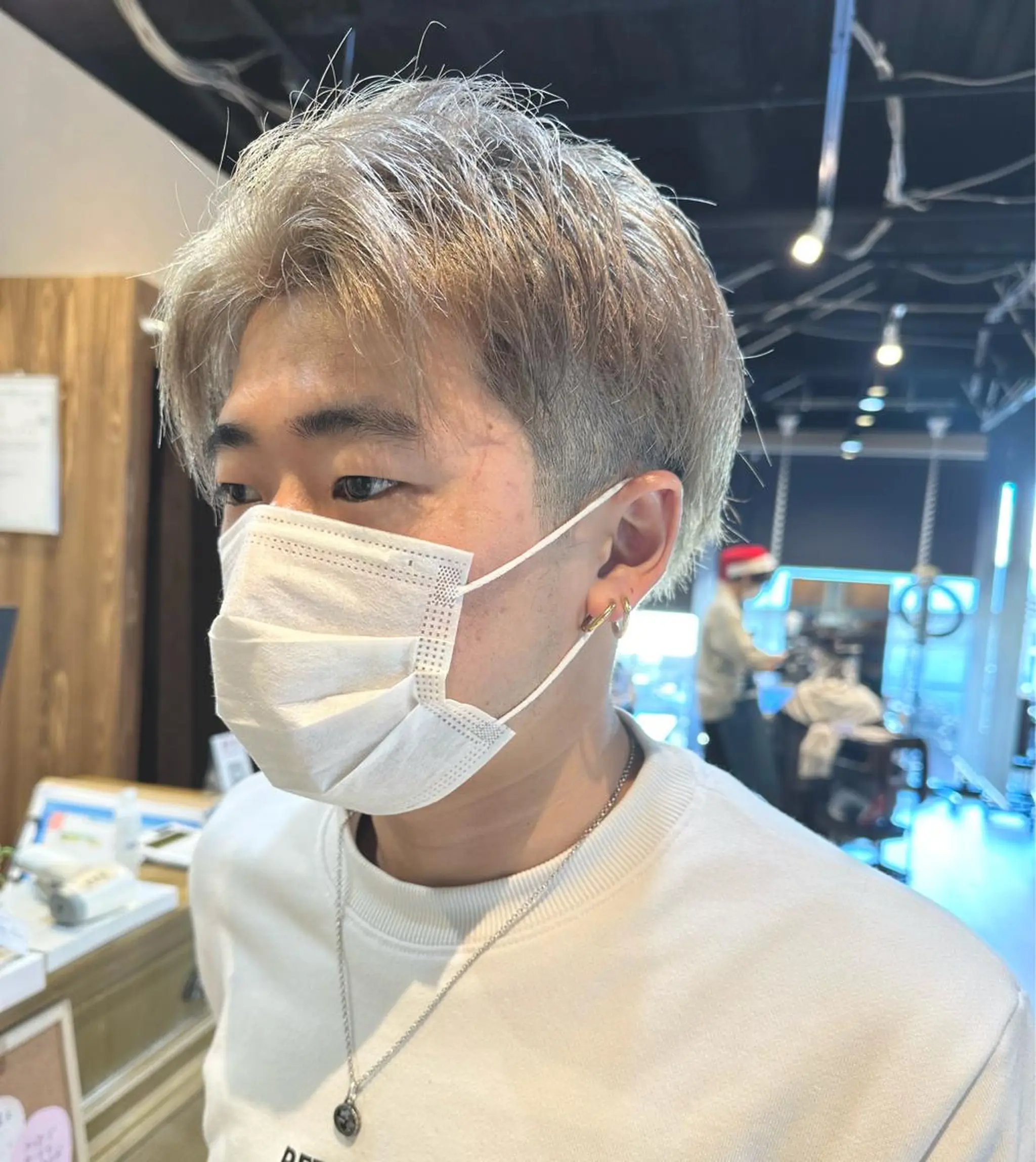 カラー メンズ ヘアカラー 髪質改善&ストレート ‪✂︎‬鈴木青樹のヘアスタイル