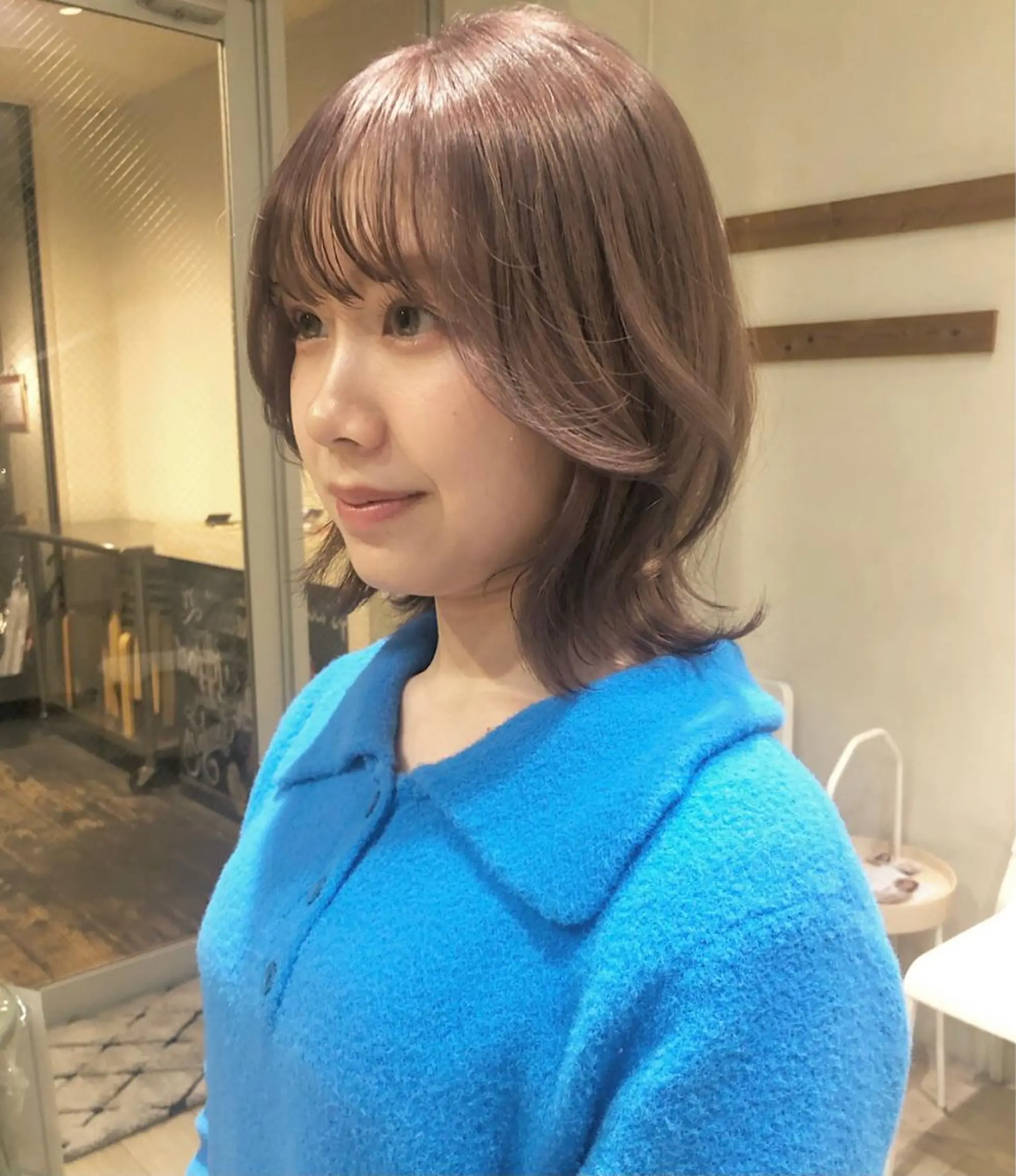 ミディアム カラー nakahara madokaのヘアスタイル