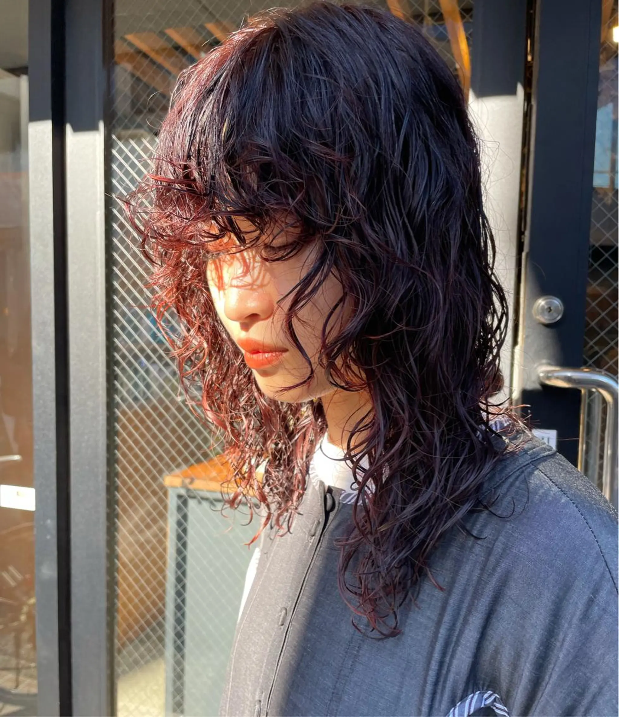 セミロング カラー パーマ ヘアアレンジ カット ヘアカラー パーマ satsuki 暖色・ブラウンカラーのヘアスタイル