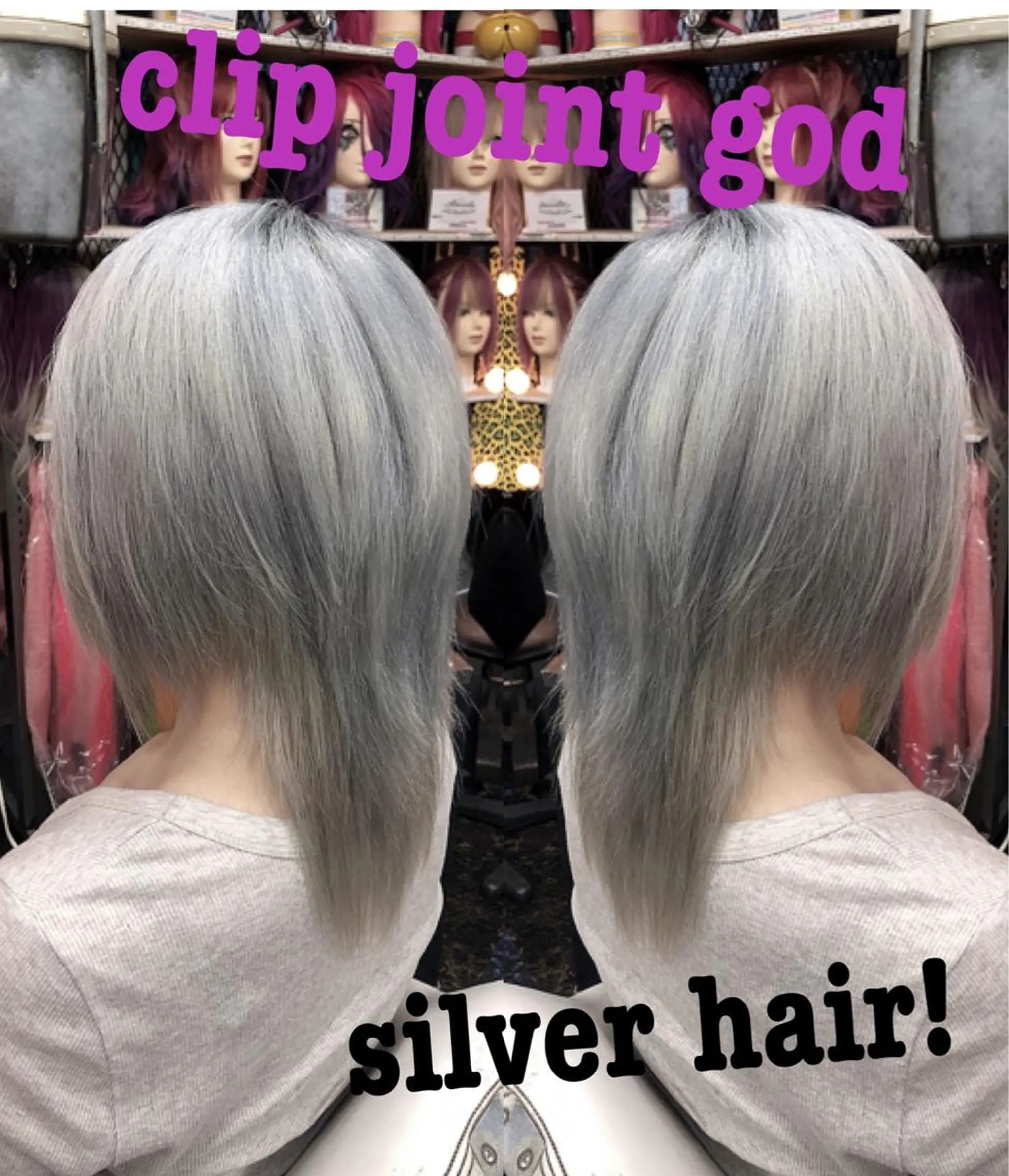 ミディアム カラー ブリーチ シルバー ヘアカラー 今泉 周のヘアスタイル