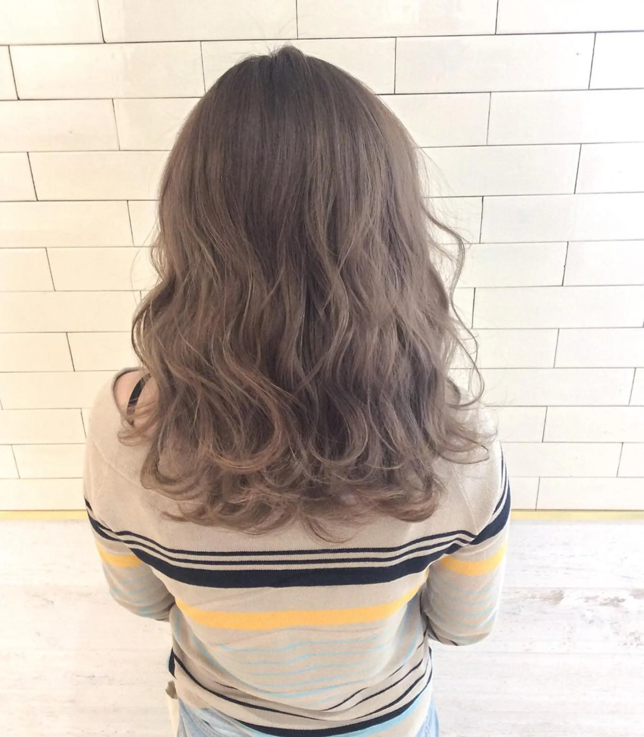 ミディアム カラー ベージュカラー レイヤーカット× 髪質改善たもりのヘアスタイル