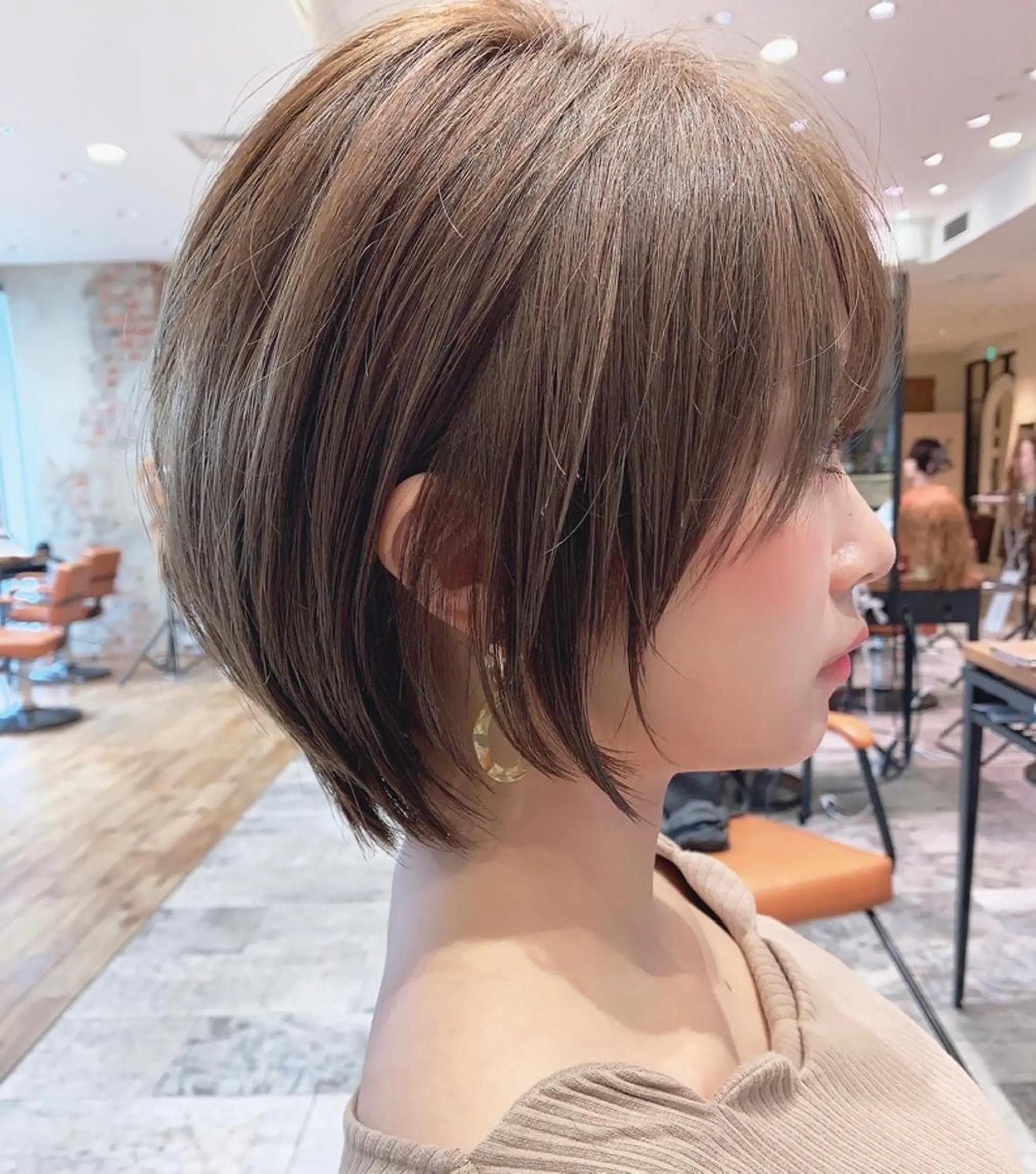 ショート 🧡くびれヘア/前髪 顔周り🧡久原結衣のヘアスタイル