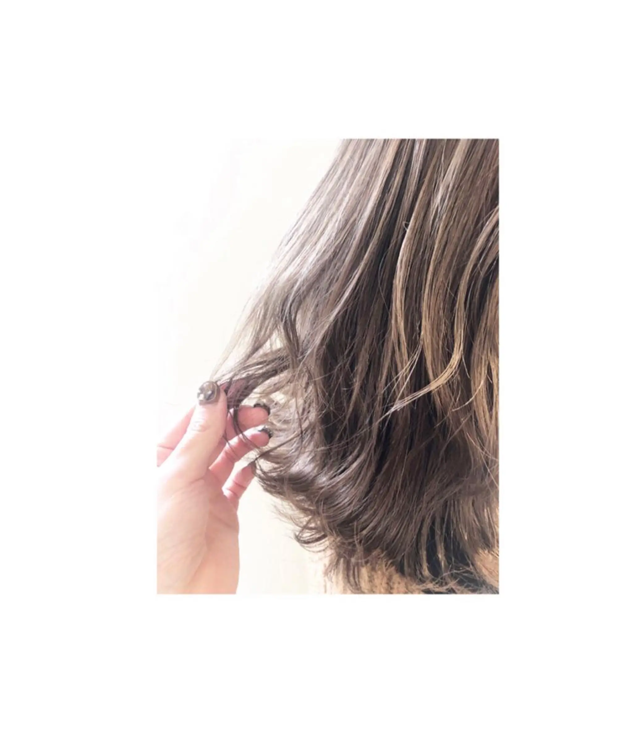 ミディアム ヘアカラー あらい なつみのヘアスタイル