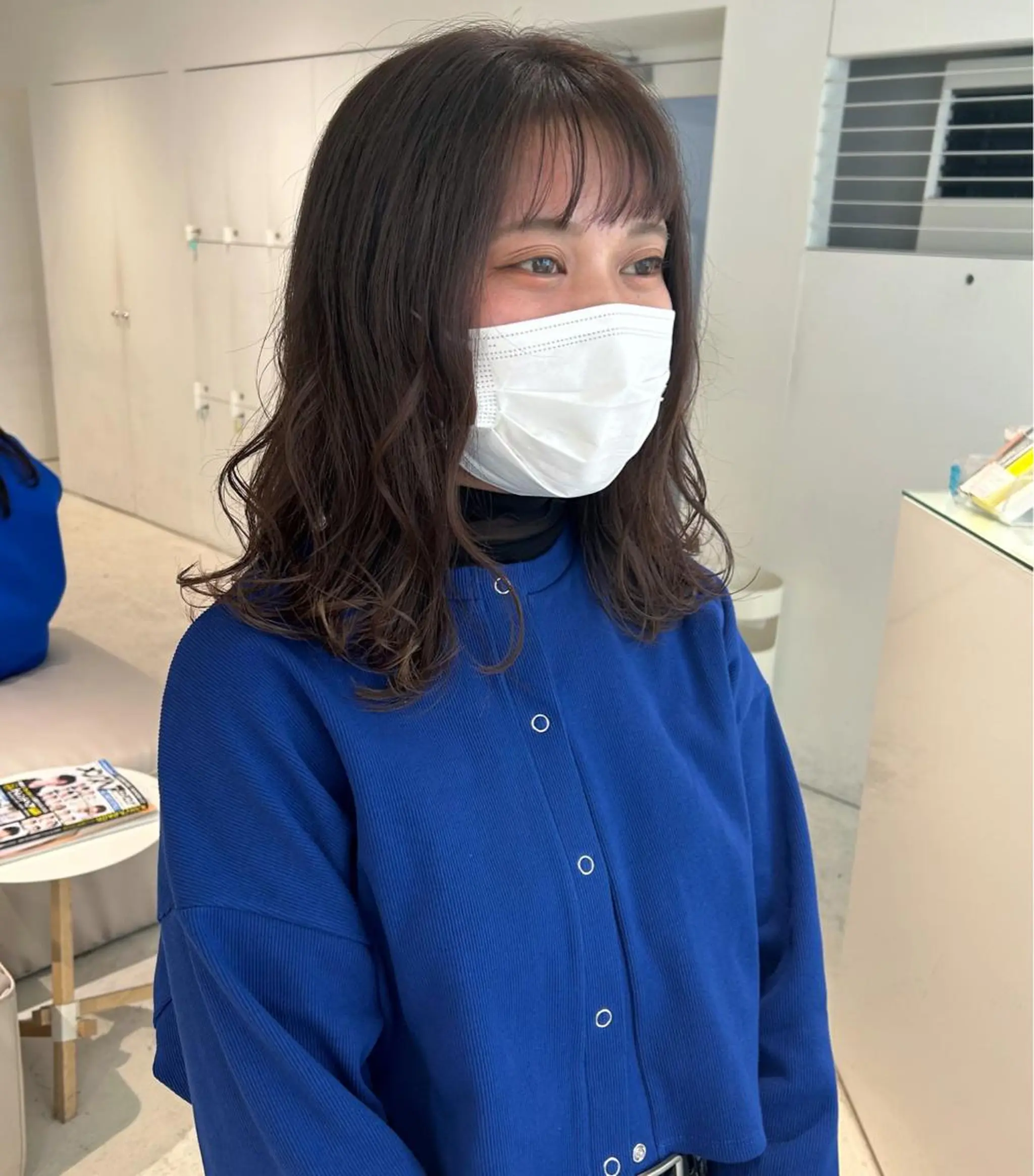 ミディアム カラー カット ヘアカラー トリートメント 透明感カラー🫧 nanohaのヘアスタイル