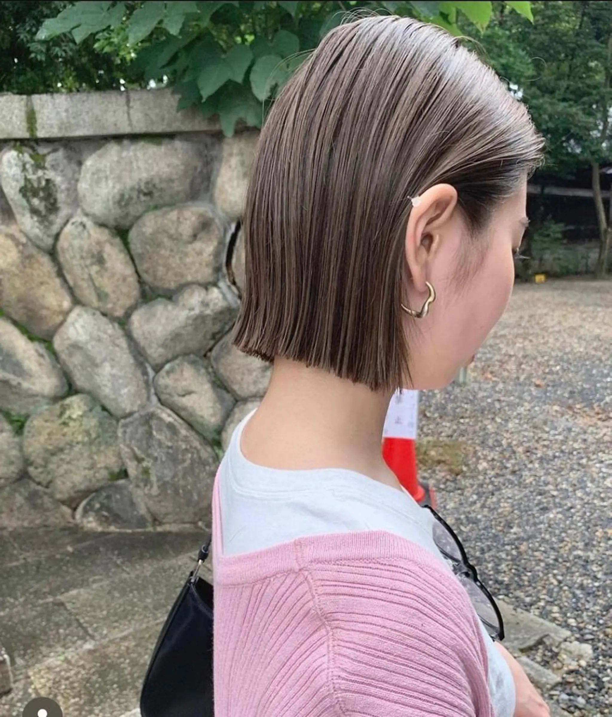 ミディアム ボブ ボブ/ハイトーン YUIのヘアスタイル