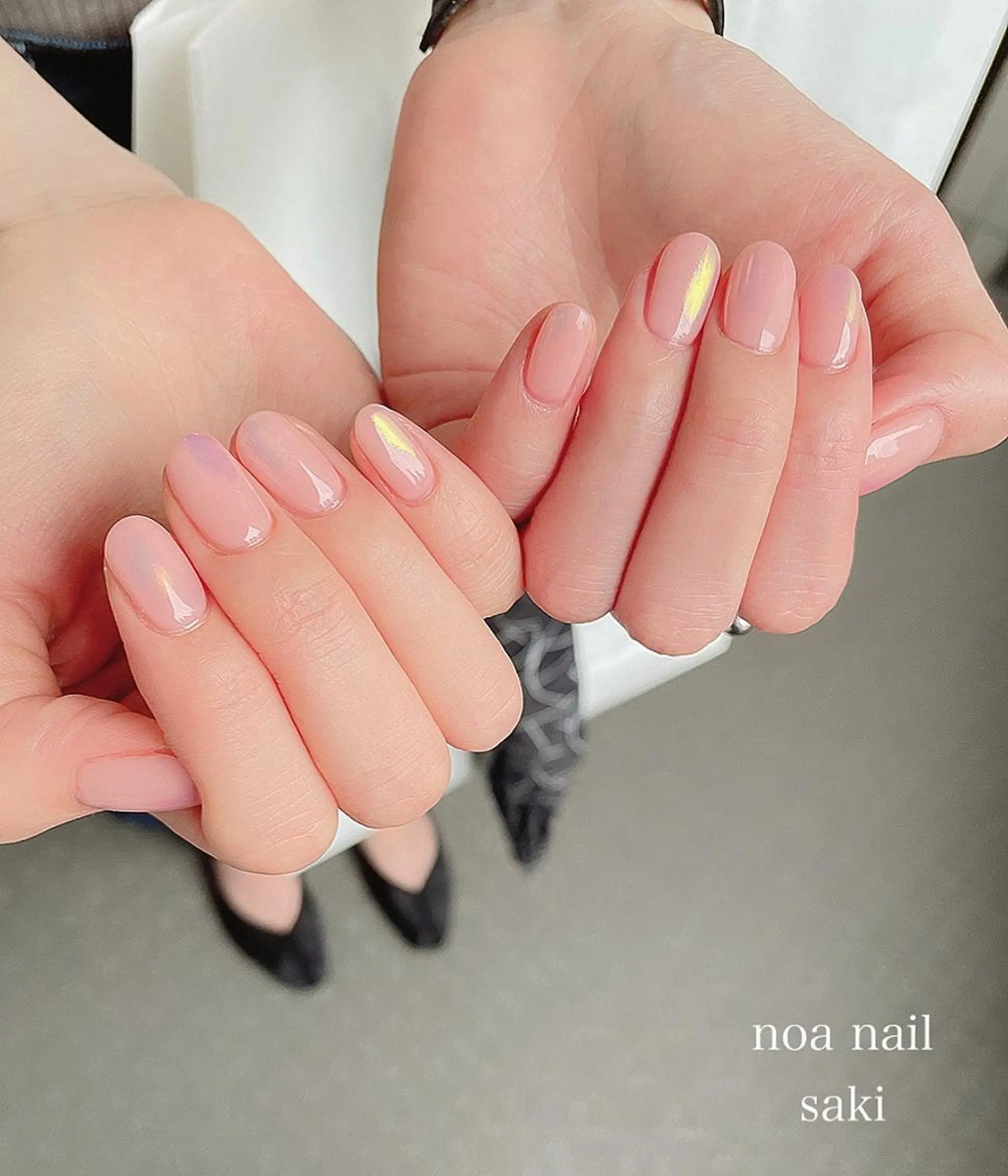 ネイル アートネイル オーロラネイル ジェルネイル 氷ネイル・うるうるネイル ミラーネイル nailsalon noa所属・nailist sakiのネイルデザイン