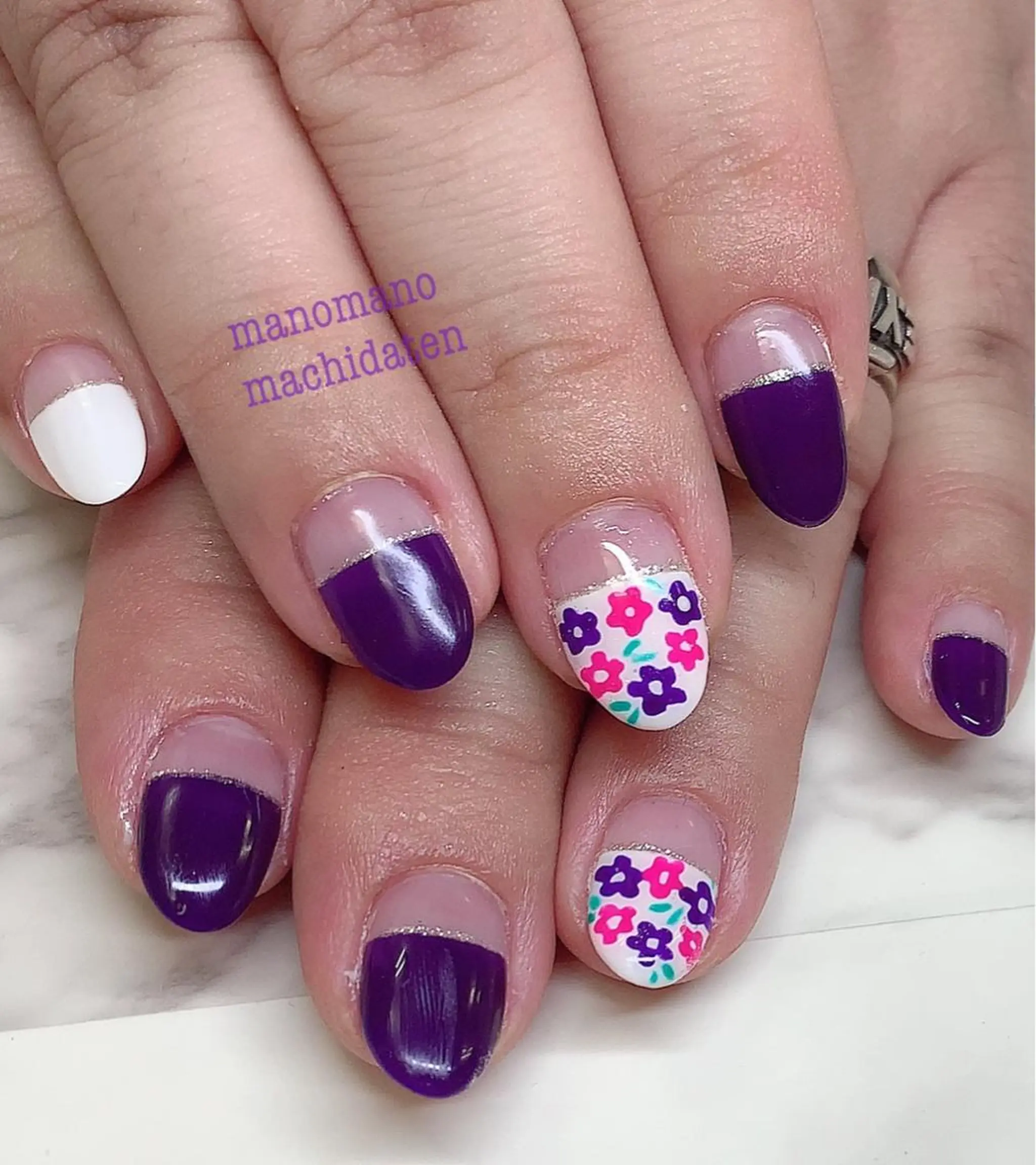 ネイル ラウバイマノマノ なかざとのネイルデザイン