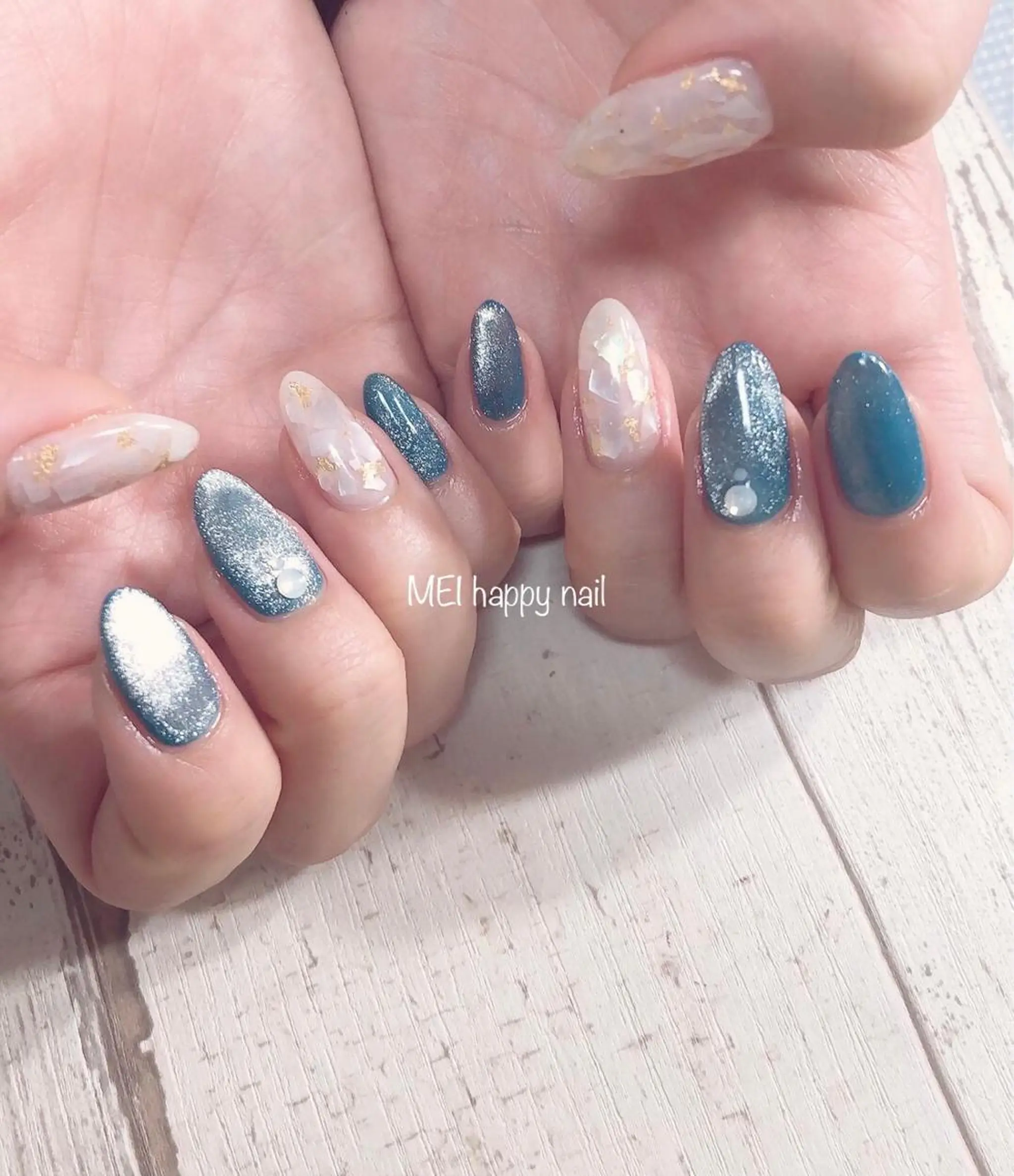 ネイル 北浦和 自爪育成ケアのネイルデザイン