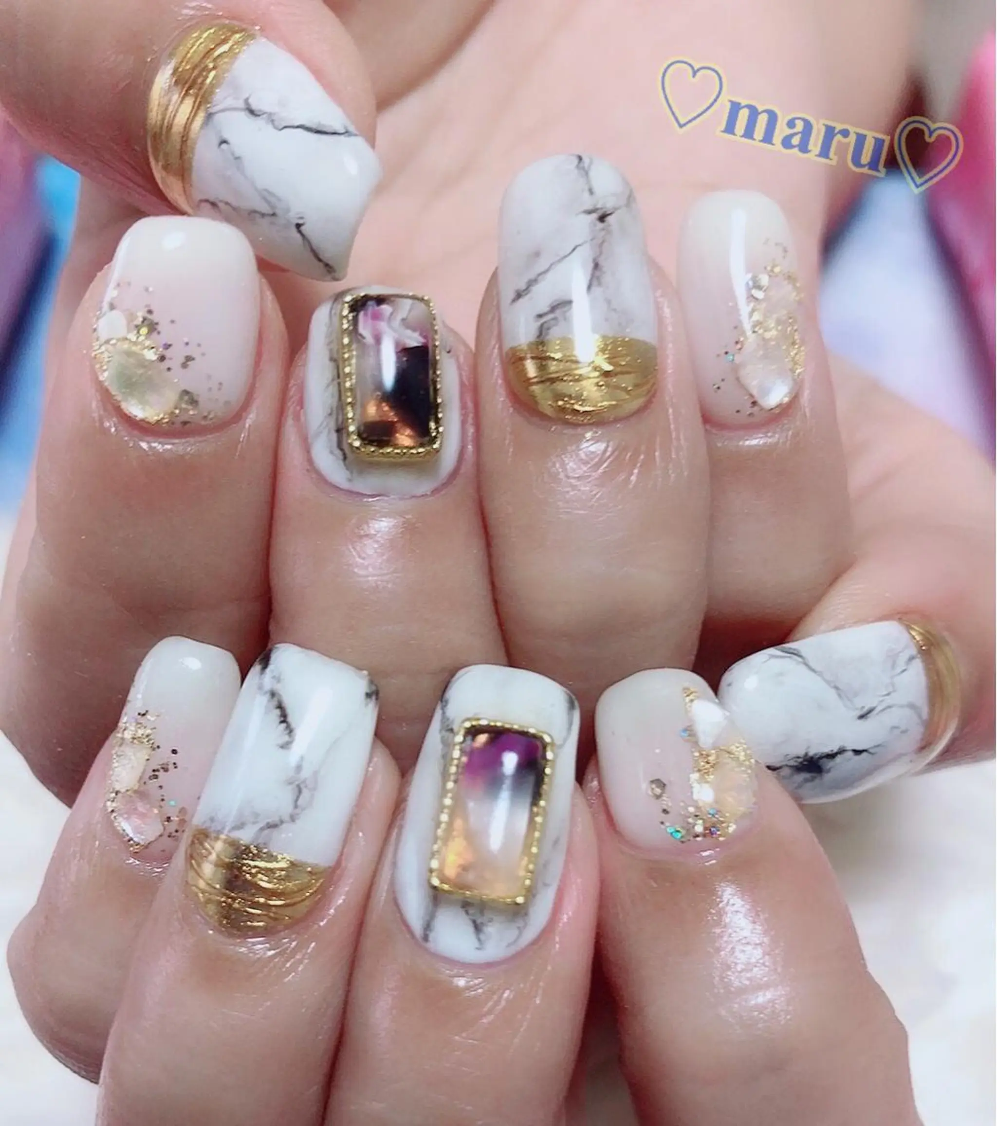 ネイル ハンドネイル フットネイル まるみ ♡のネイルデザイン