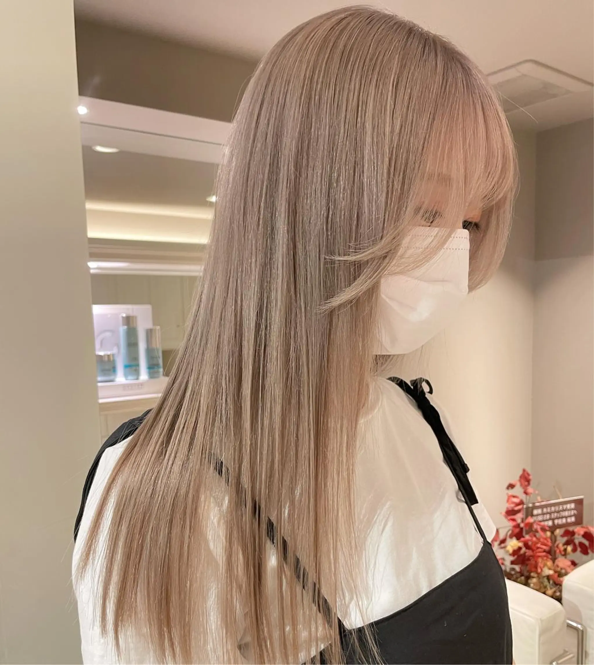 ロング ♡似合わせハイトーン ♡maiのヘアスタイル