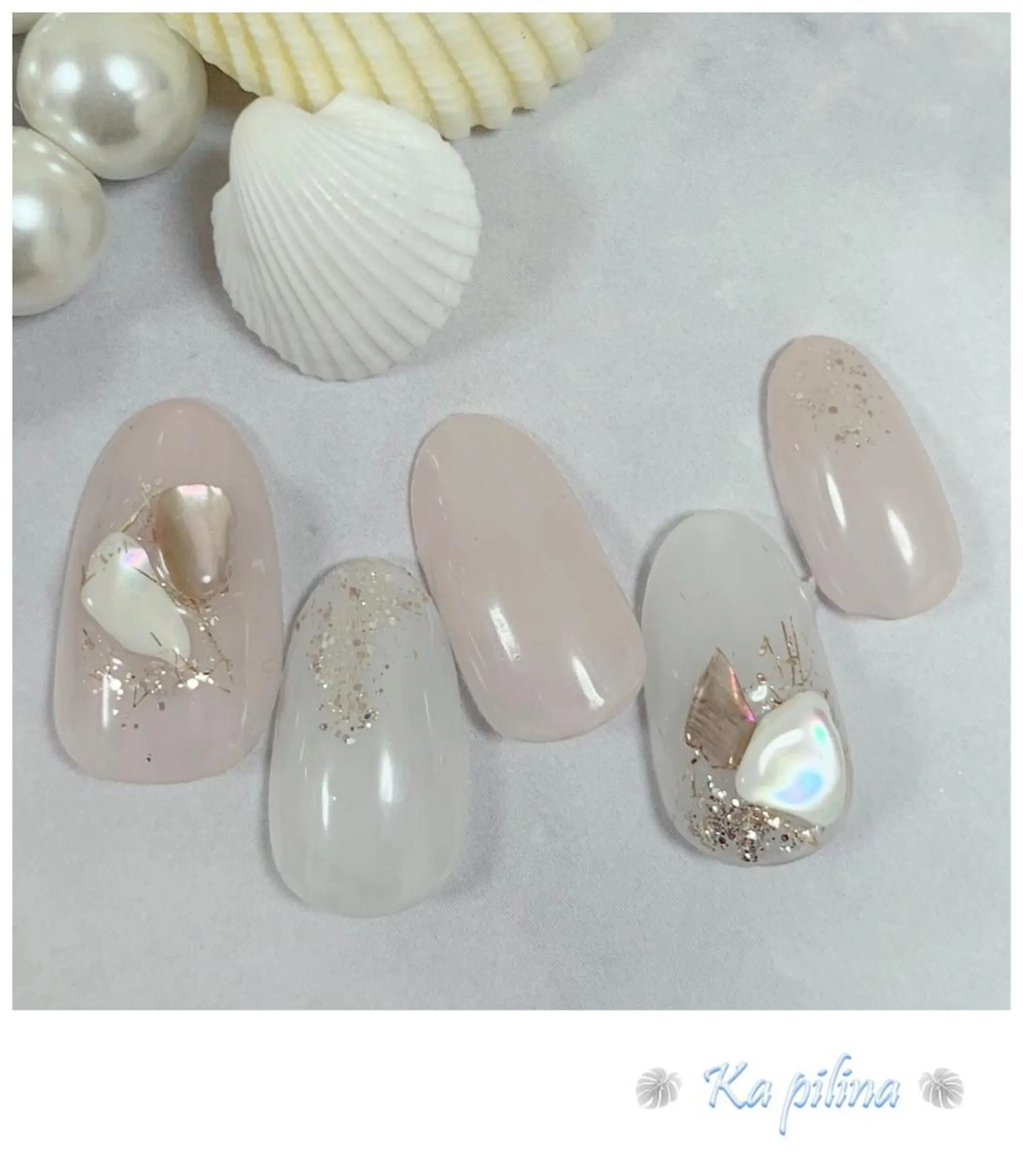 ネイル ニュアンスネイル シンプルネイル Nail salon Ka pilinaのネイルデザイン