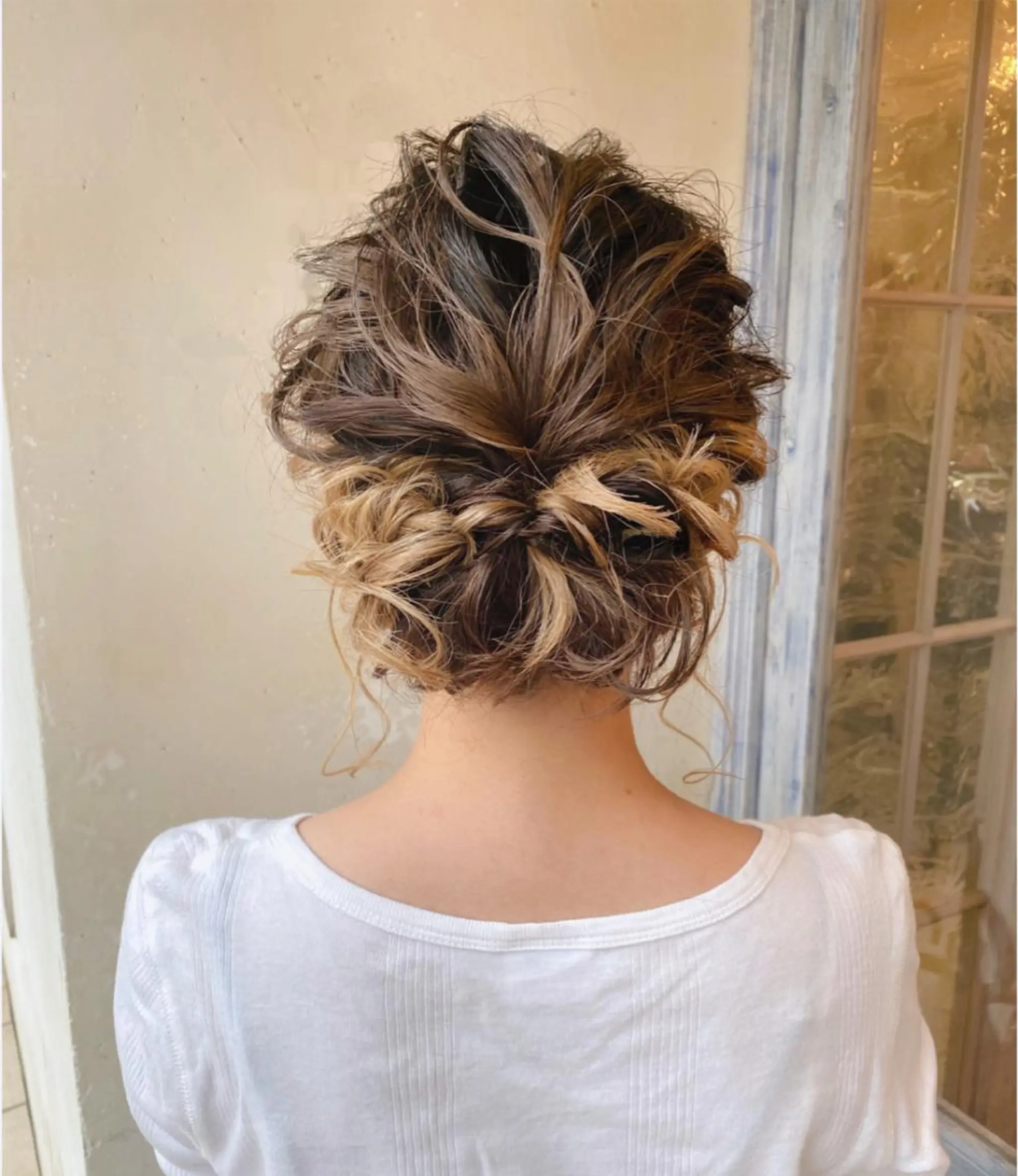 ミディアム ヘアアレンジ 森 早希絵のヘアスタイル