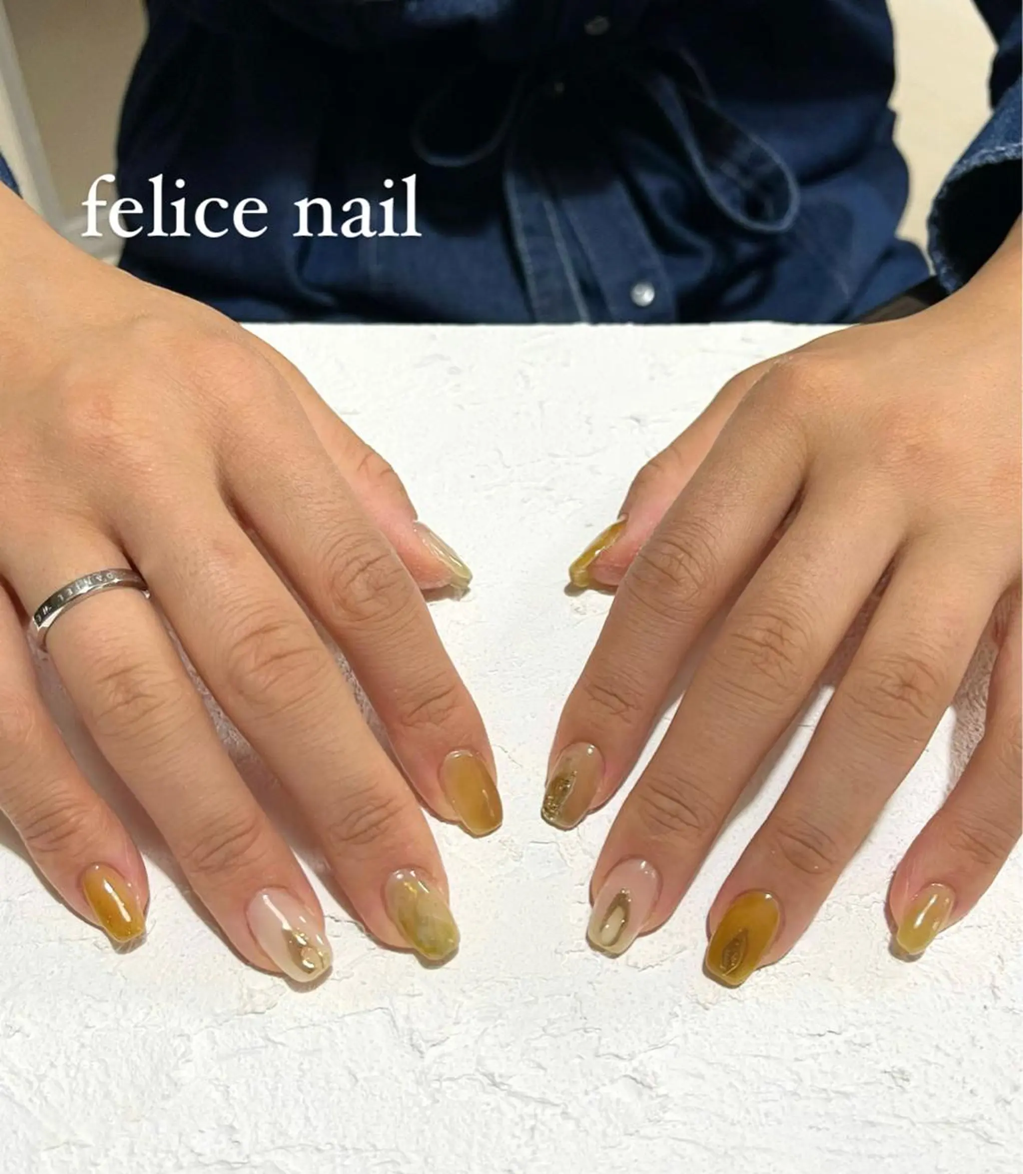 ネイル ジェルネイル ニュアンスネイル オフィスネイル felice nailのネイルデザイン