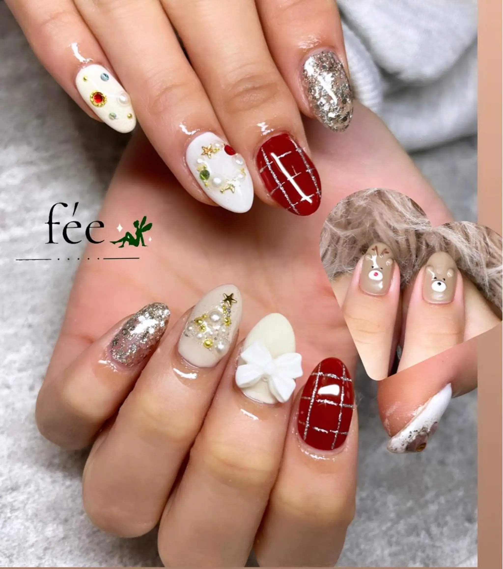 ネイル フットネイル ジェルネイル 韓国ネイル マグネットネイル ミラーネイル ハンドネイル nail salon fee（フィー）のネイルデザイン