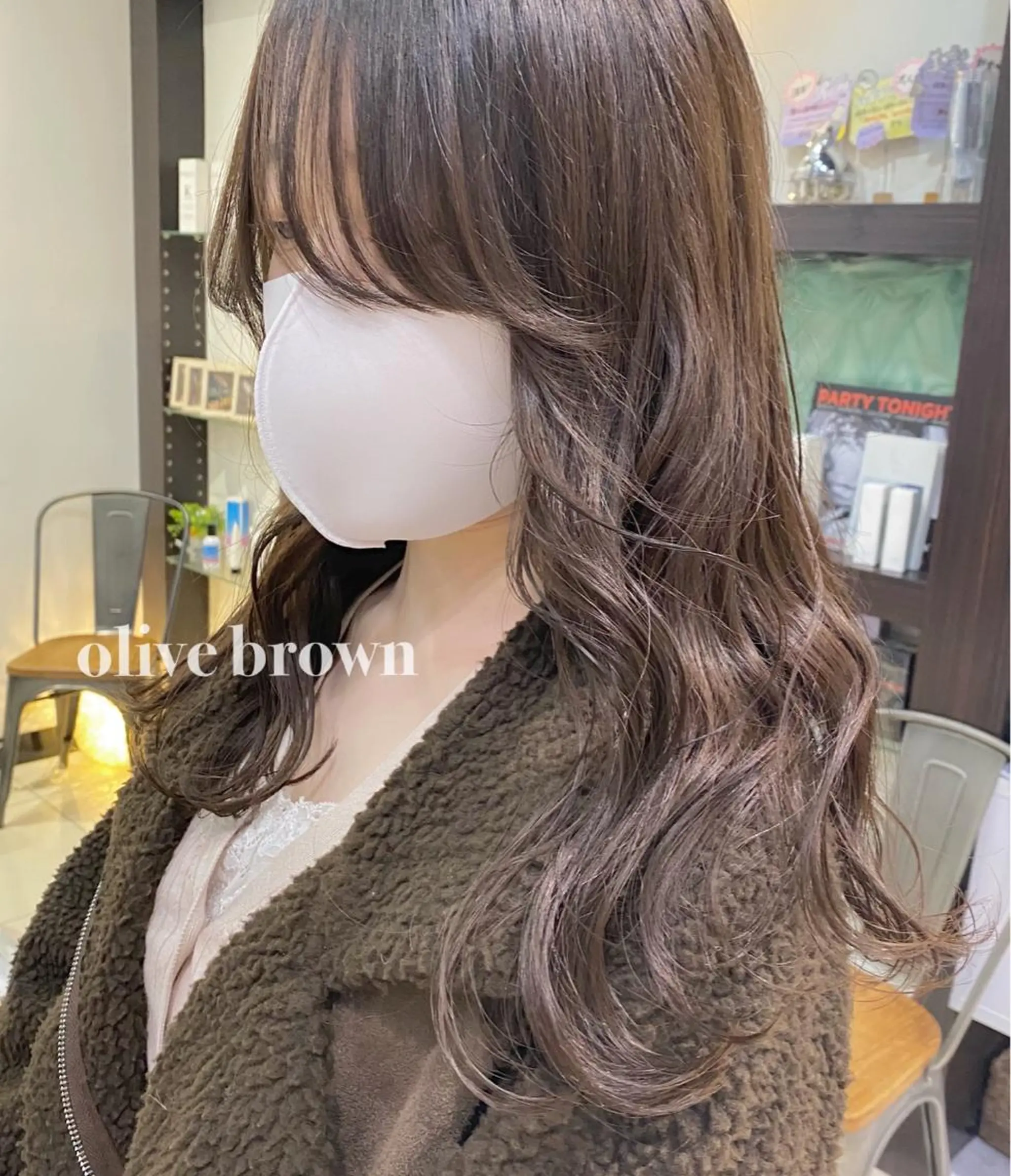 ロング カラー ブラウンカラー オリーブブラウン オレンジ ヘアカラー 似合わせ提案サラ艶♡ 彩華のヘアスタイル