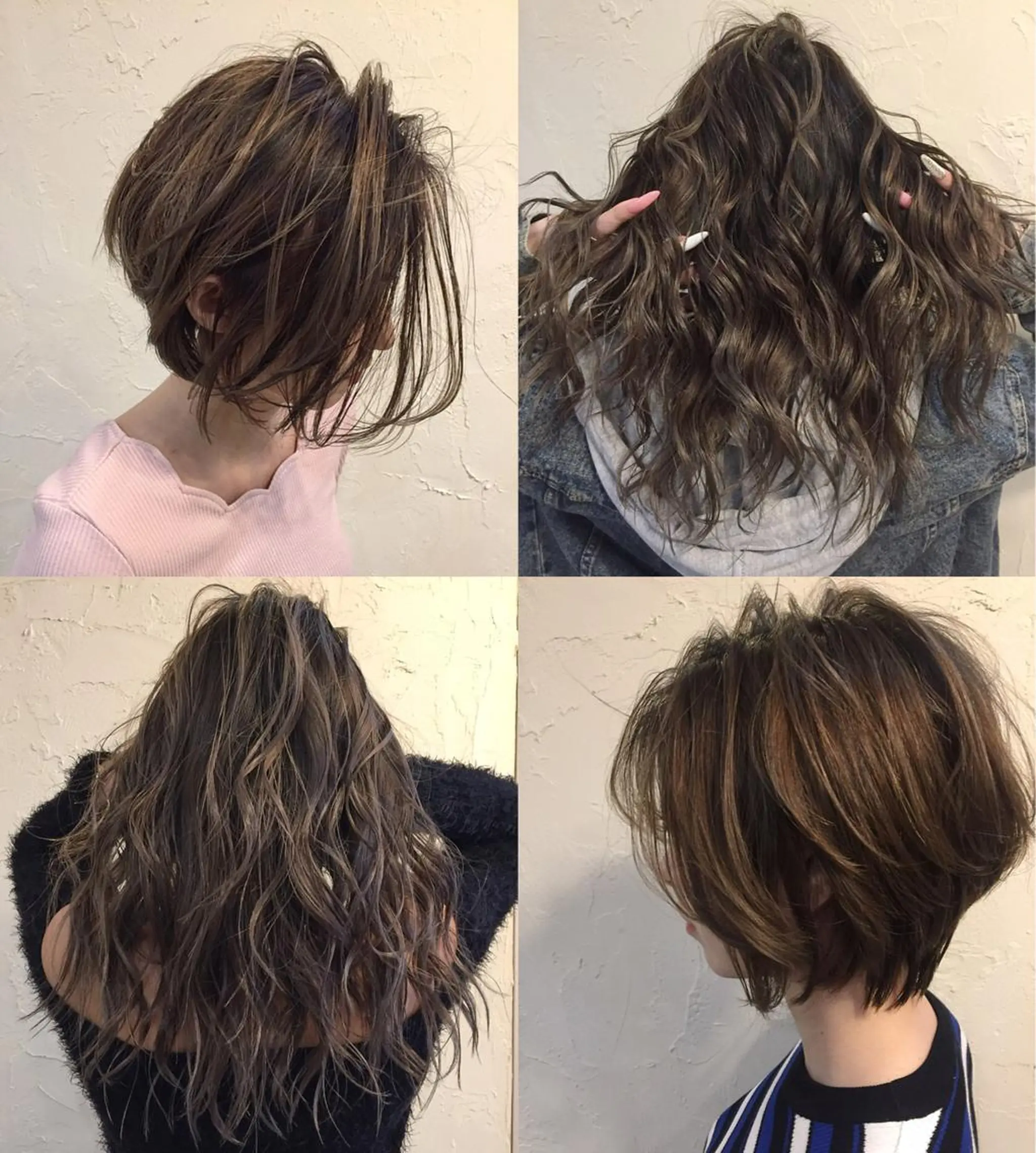 カラー カット ヘアカラー 韓国レイヤー外国人風 透明感カラー髪質改善のヘアスタイル