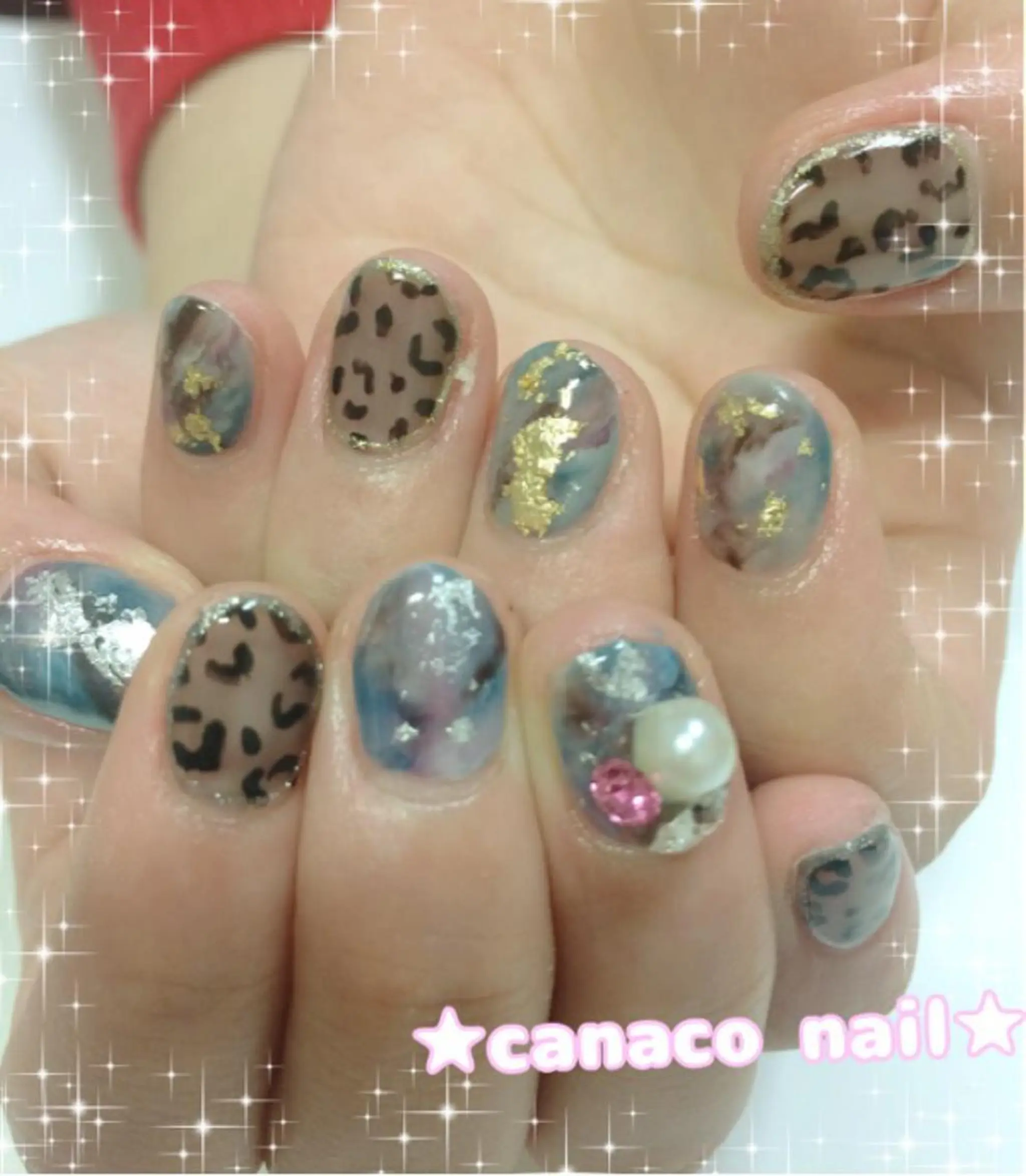 ネイル ストーンネイル ハンドネイル ハンドケア Felice所属・ベテランネイル cnc  nailのネイルデザイン